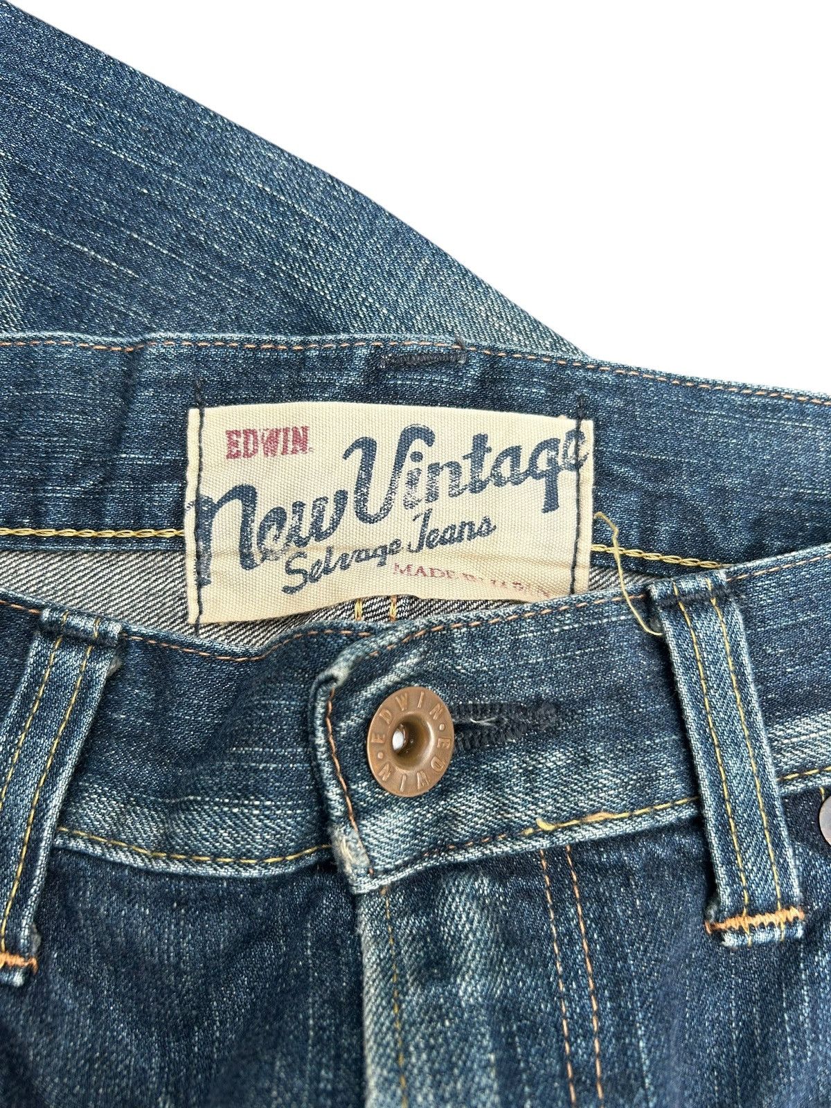 Kapital Vintage Edwin 505V Selvedge Repair Distressed Denim Jeans Size US 36 / EU 52 - 6 Thumbnail