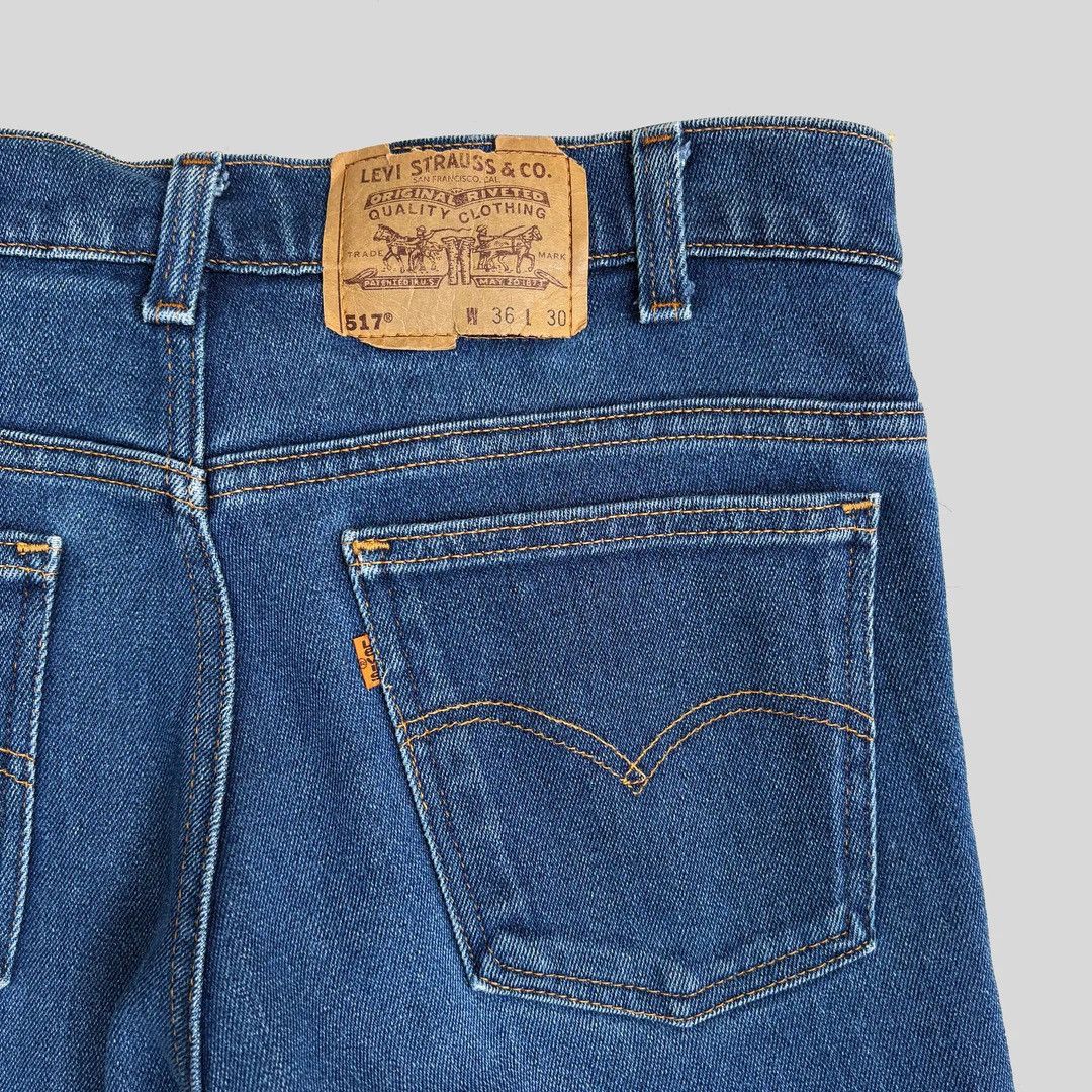 Levi's Levi’s 517 1970 70s Vintage W36 L27 Blue Boot Cut Jeans Size US 36 / EU 52 - 4 Thumbnail