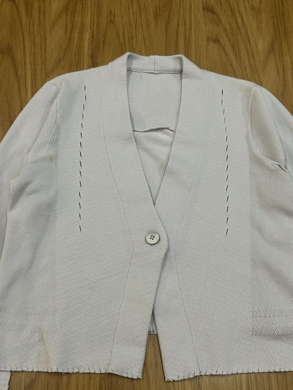 Homme Plisse Issey Miyake Issey Miyake A.poc Inside Single Button Cardigan Size US M / EU 48-50 / 2 - 11 Thumbnail