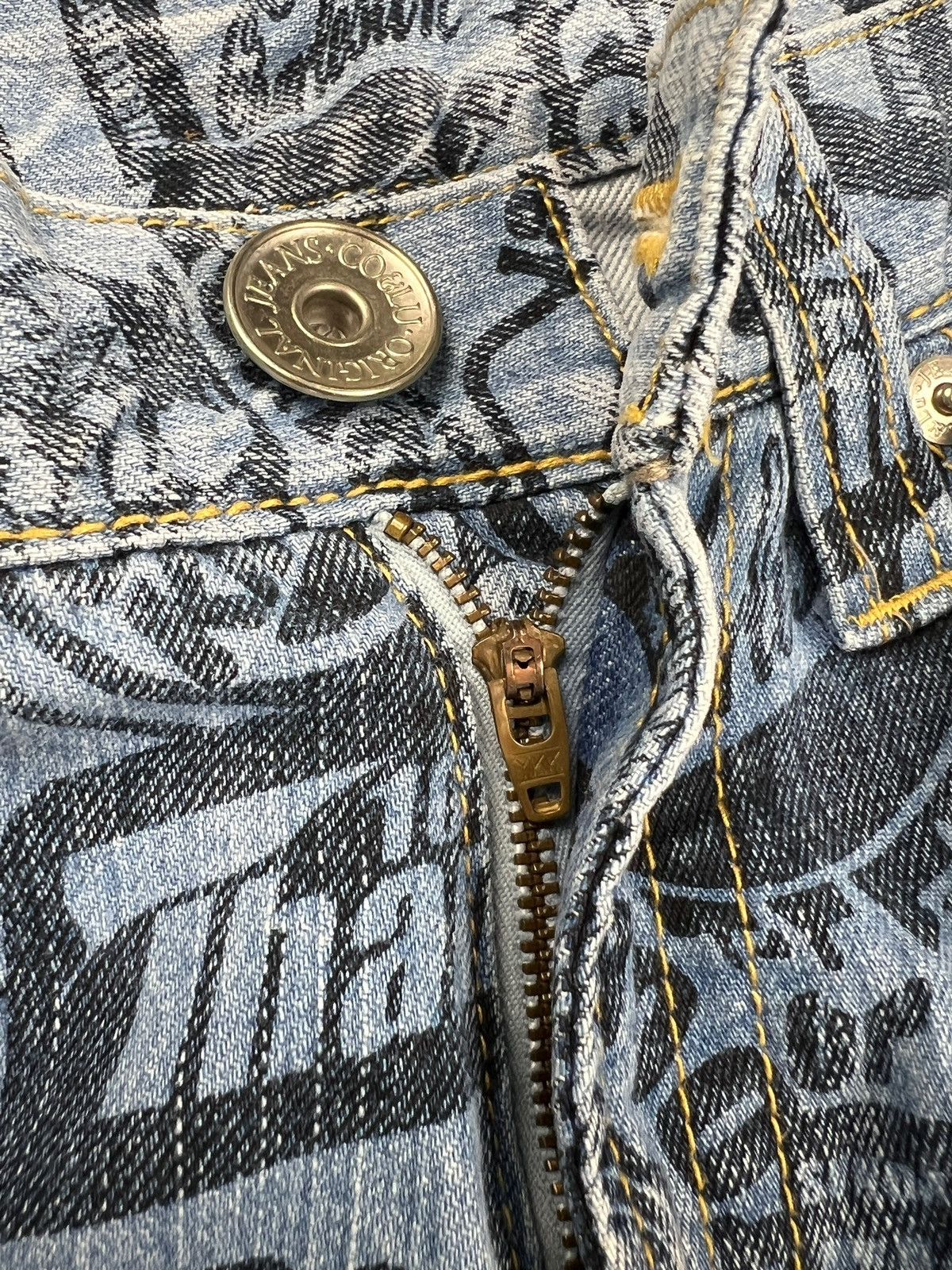 Hysteric Glamour × Japanese Brand Co & Lu 🇯🇵 Printed Jeans Size US 31 - 10 Thumbnail