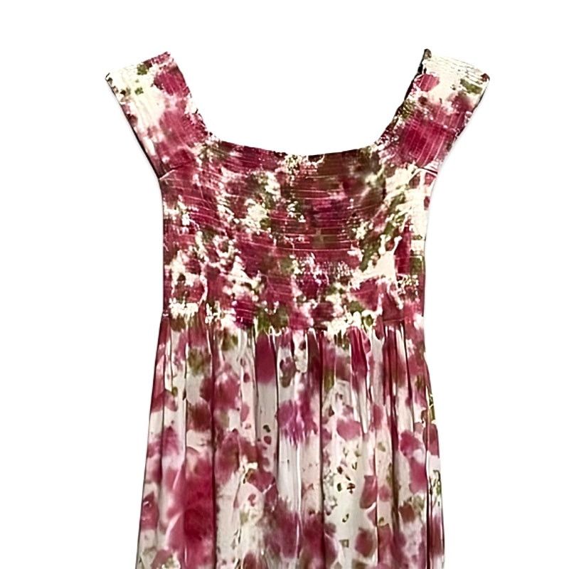 Other Area Stars Maxi Dress Floral Fit Flare Smocked Multi XS NWT Size XS / US 0-2 / IT 36-38 - 2 Thumbnail