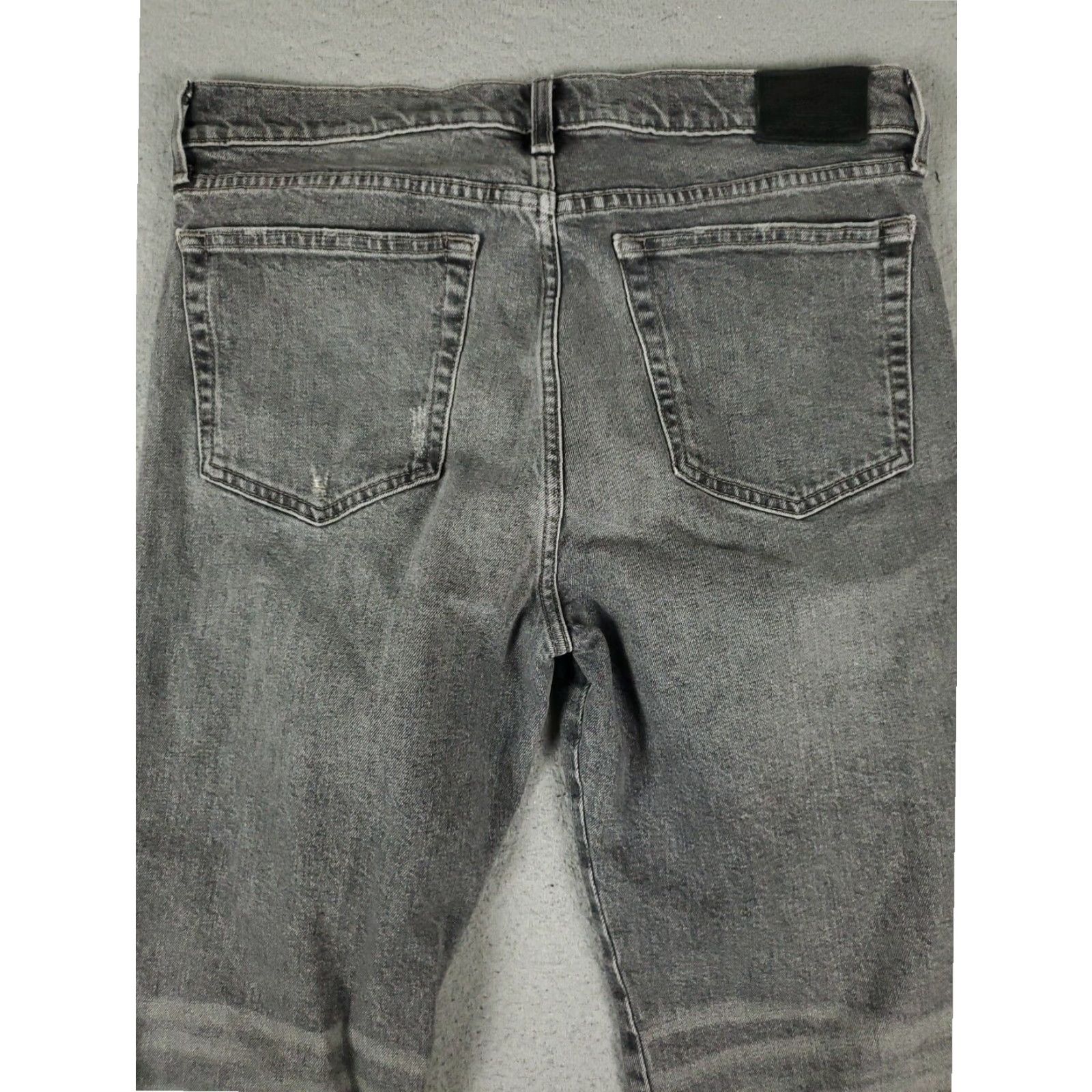 Lucky Brand Lucky Brand Womens Gray Straight Crop Jeans Size 12/31 34x26 Regular Fit Size 34" / US 12 / IT 48 - 7 Thumbnail