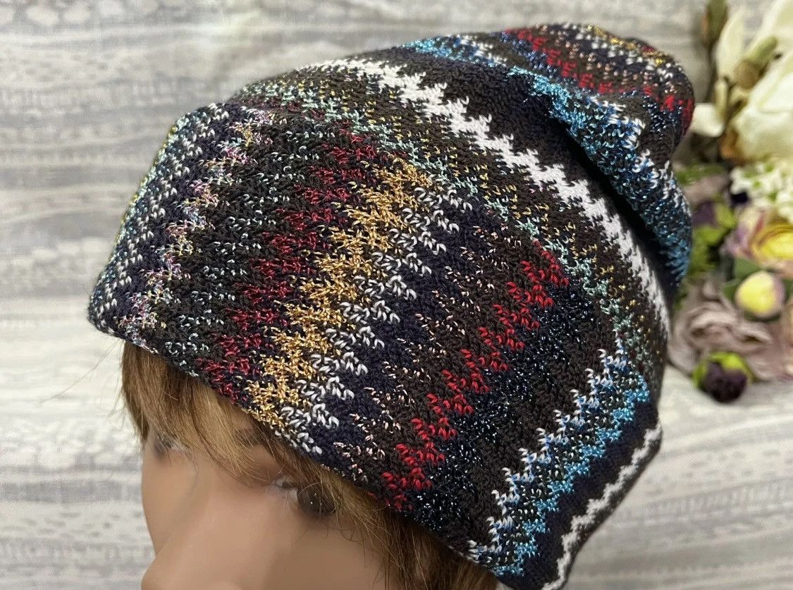 Missoni Missoni Striped Colorful Beanie Cap Size ONE SIZE - 2 Thumbnail