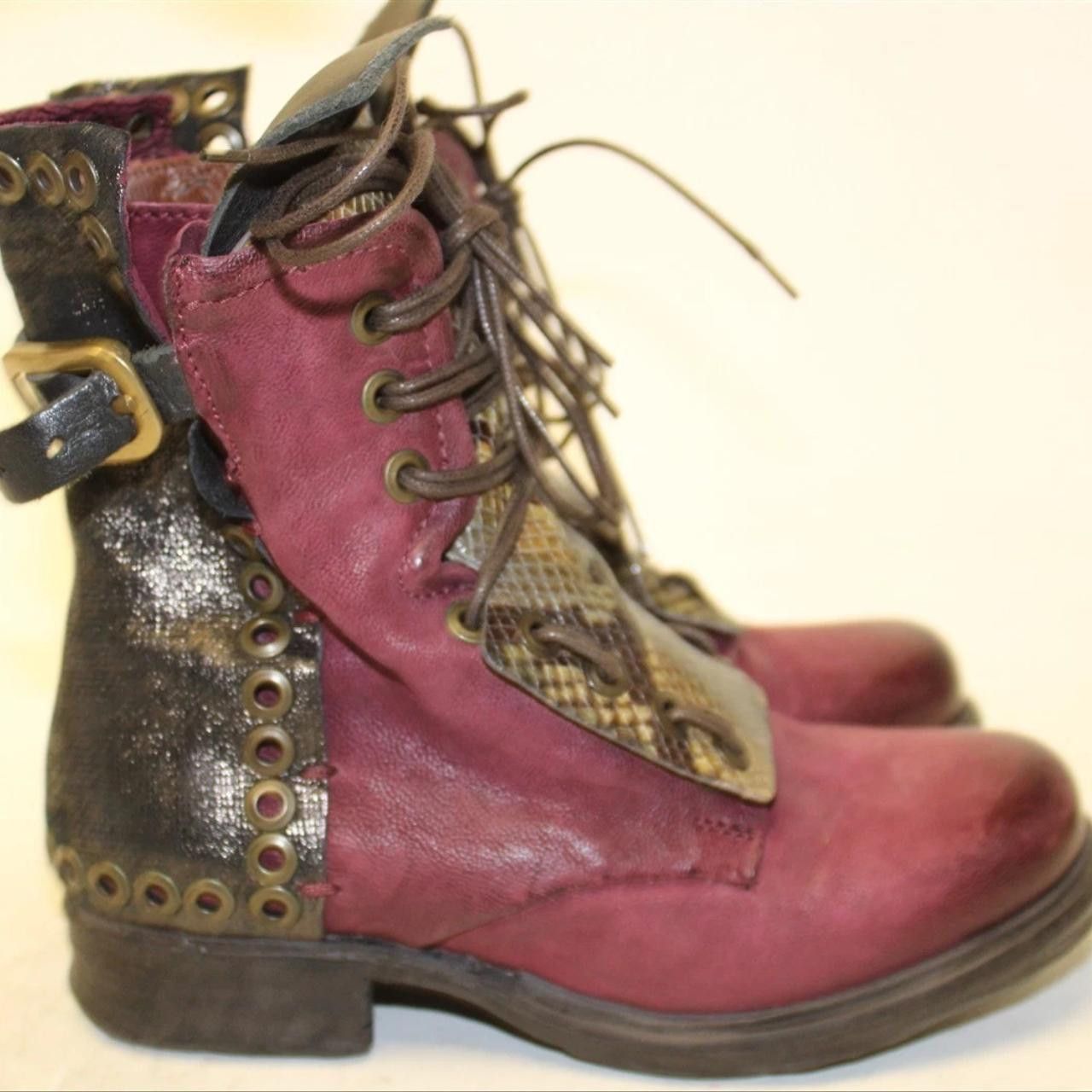 A.S.98 A.S.98 Italy Leather Snake Boots 36 Size US 6 / IT 36 - 2 Thumbnail
