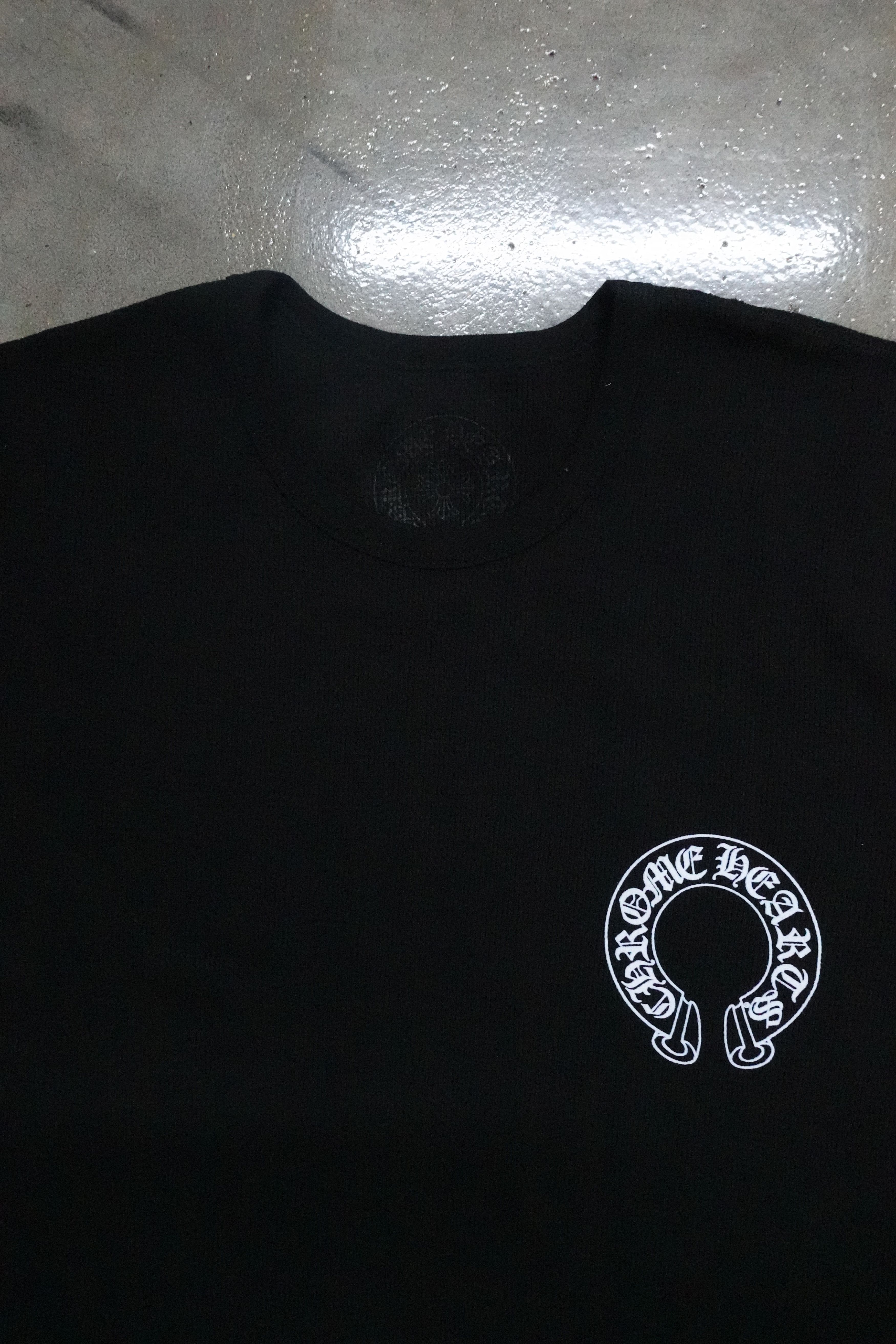Chrome Hearts CHROME HEARTS HORSESHOE FLORAL THERMAL BLACK WHITE Size US L / EU 52-54 / 3 - 3 Thumbnail