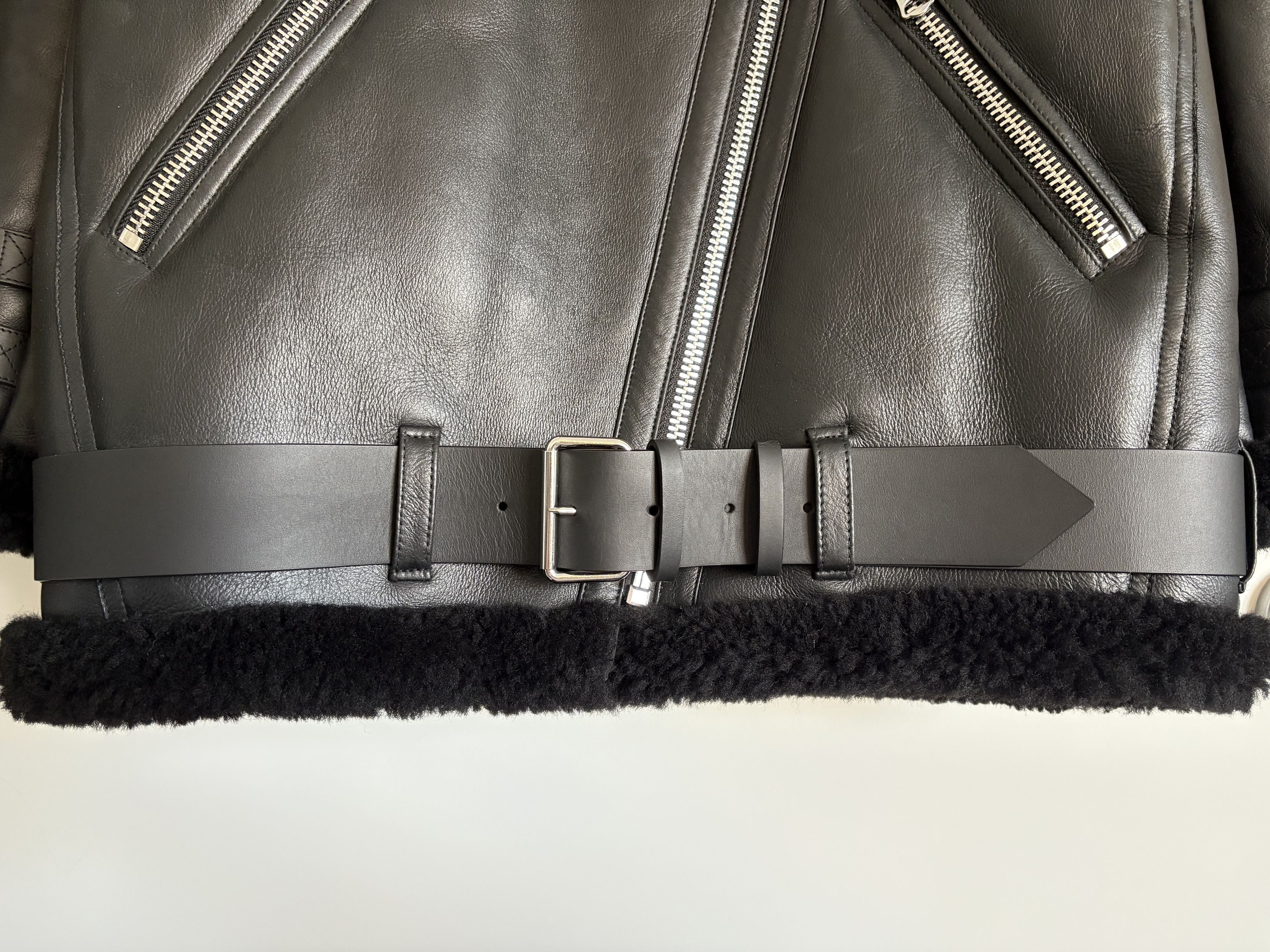 Acne Studios Acne Studios Velocite Leather Shearling Jacket Size XS / US 0-2 / IT 36-38 - 5 Thumbnail