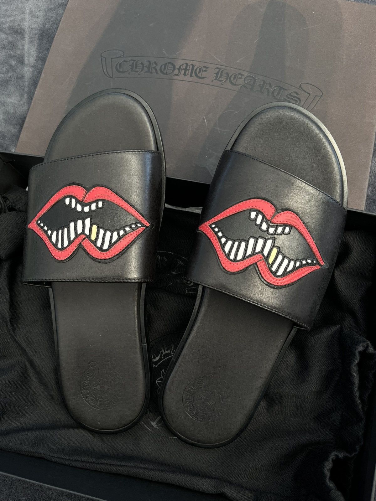 Chrome Hearts Chrome Heart Sandals Matty Boy Lip Size US 9 / EU 42 - 2 Thumbnail