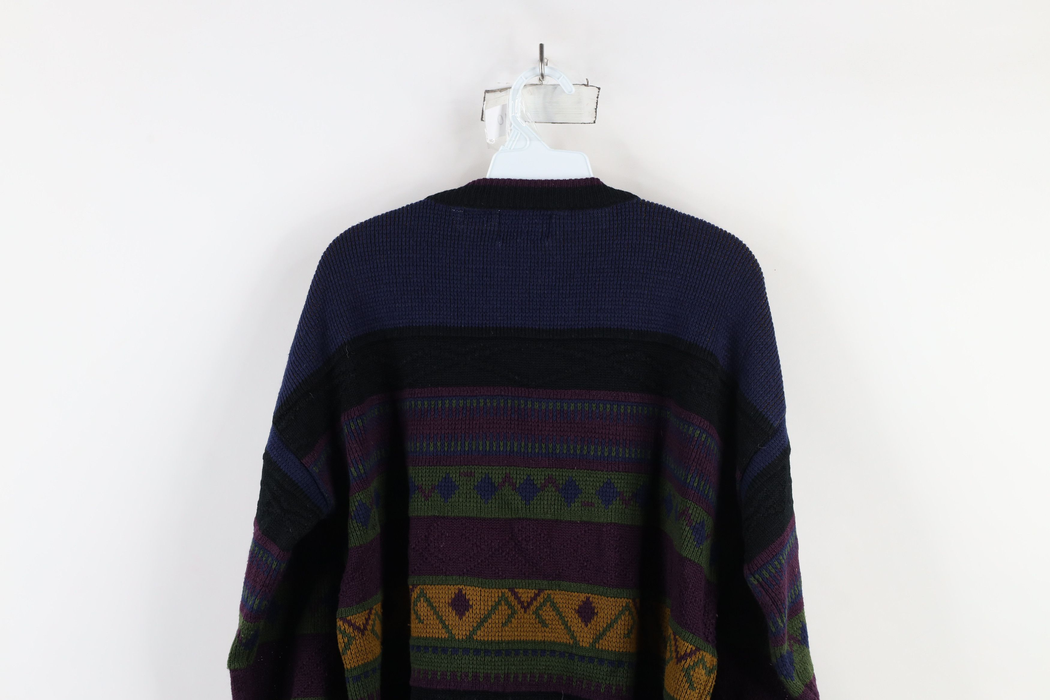 Vintage Vintage 90s Coogi Style Fair Isle Knit Crewneck Sweater Size L / US 10 / IT 46 - 9 Thumbnail