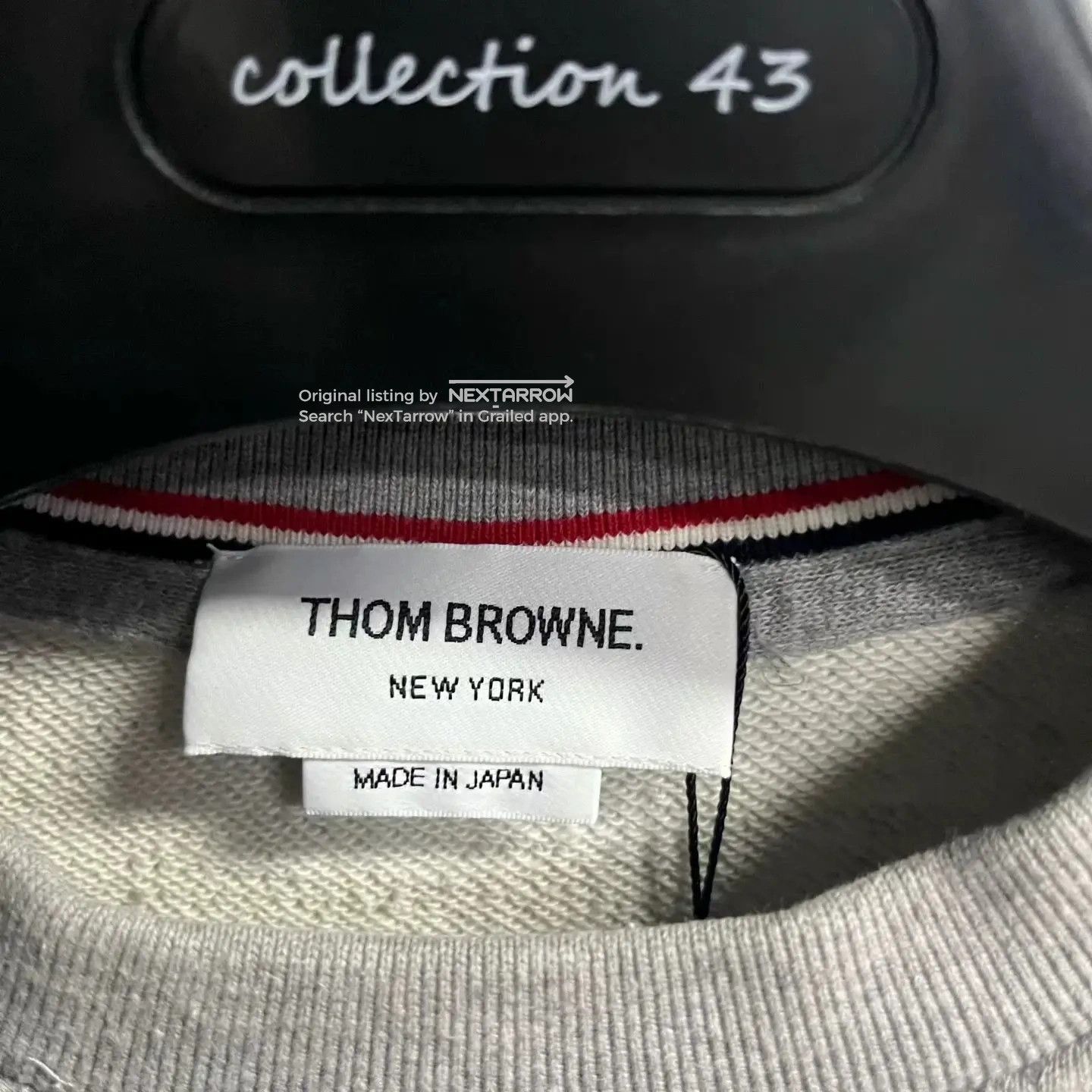 Thom Browne Thom Browne Gray Four-Stripe Crewneck Hoodie Size US XL / EU 56 / 4 - 2 Thumbnail