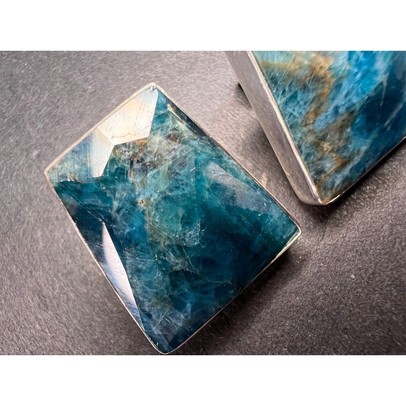 Other NEW Jay King blue apatite geometric sterling silver earrings Size ONE SIZE - 9 Thumbnail