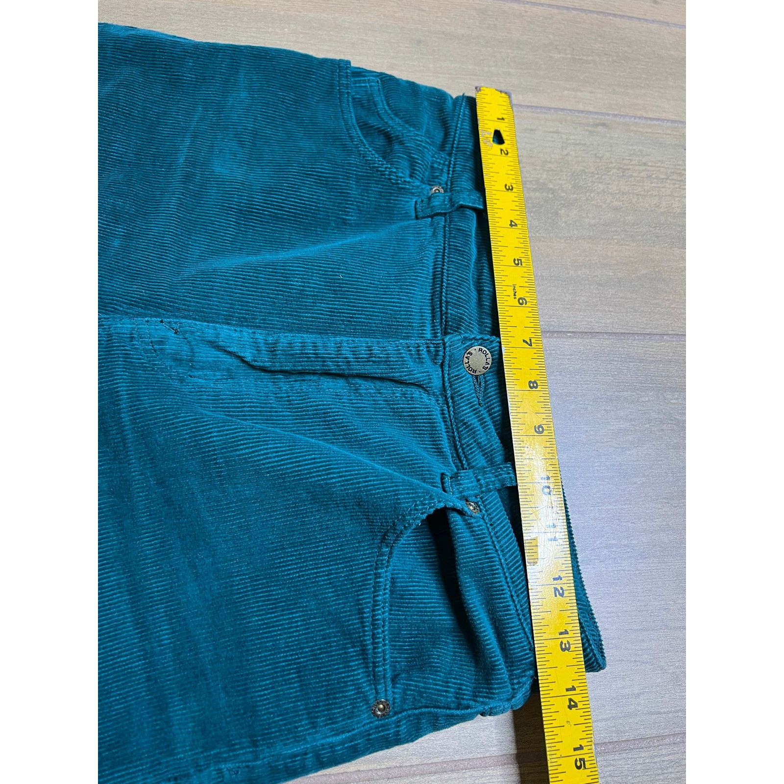 Rolla's Rolla’s Dusters Bootcut Corduroy Pants Teal Green High Rise Size 28" / US 6 / IT 42 - 7 Thumbnail