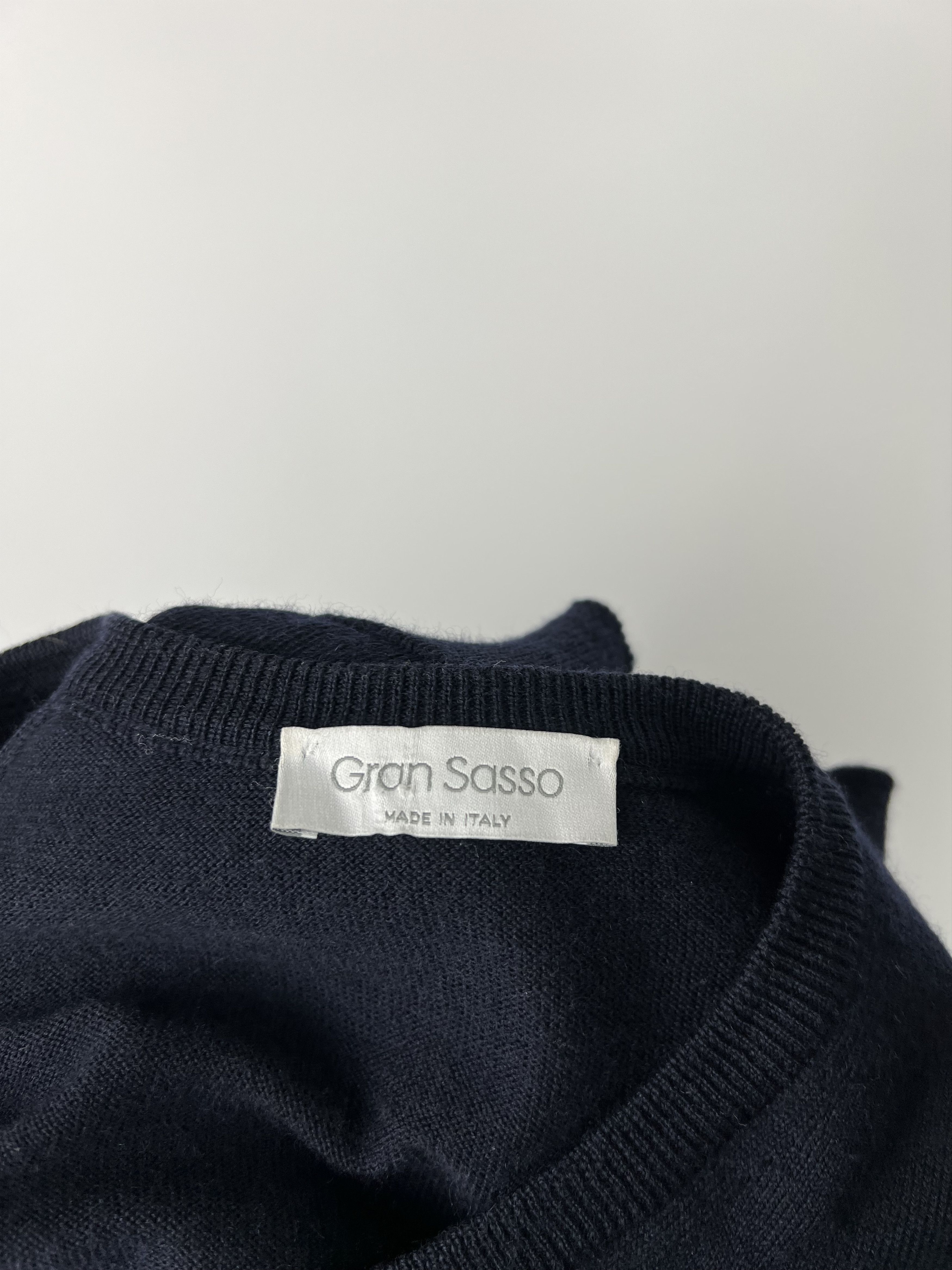 Gran Sasso Gran Sasso Men's Navy Blue Wool Vest Size IT 50 Size US M / EU 48-50 / 2 - 4 Thumbnail