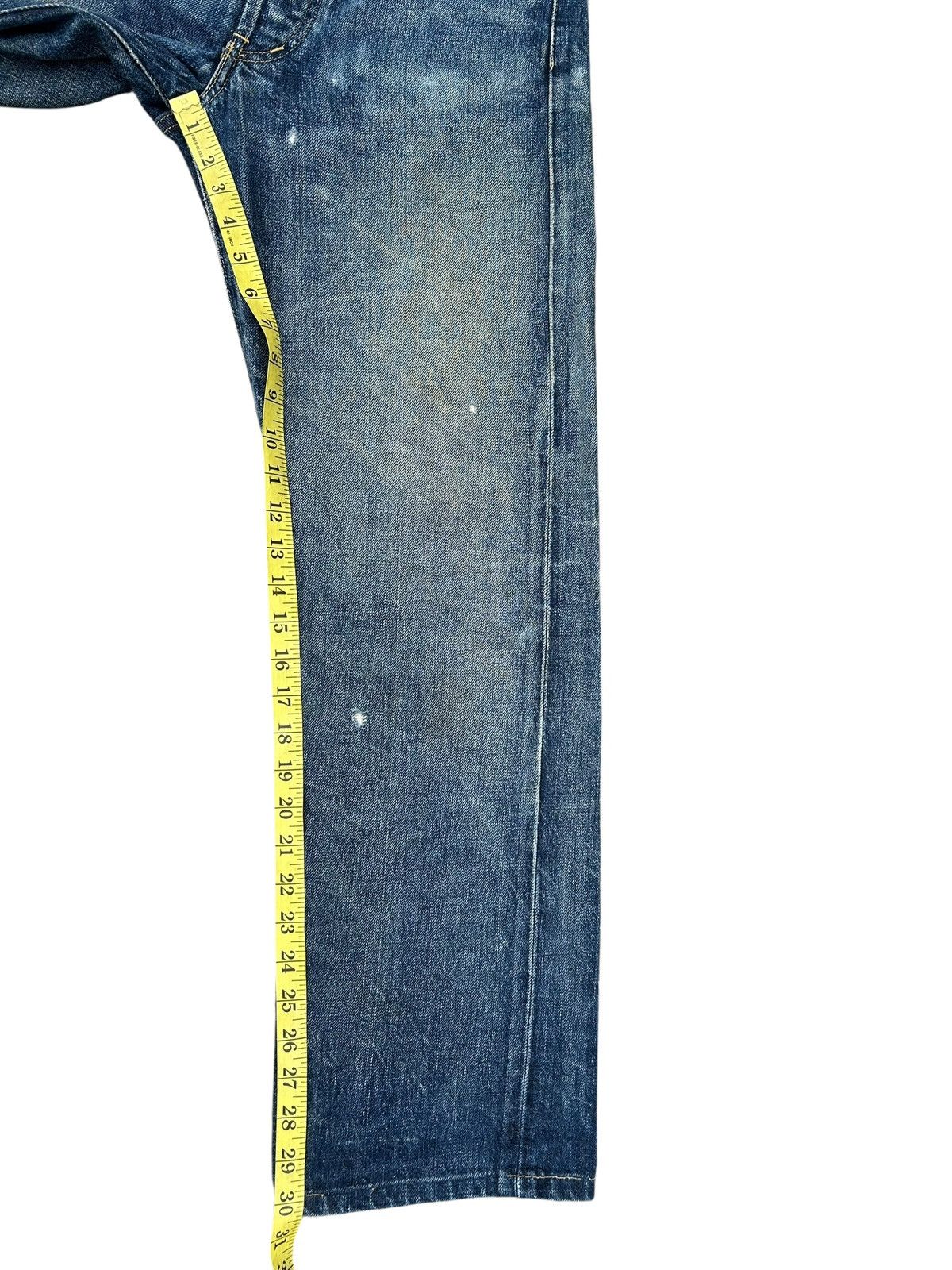 Kapital Vintage Levis big E Selvedge Distressed Denim Jeans Size US 30 / EU 46 - 23 Thumbnail