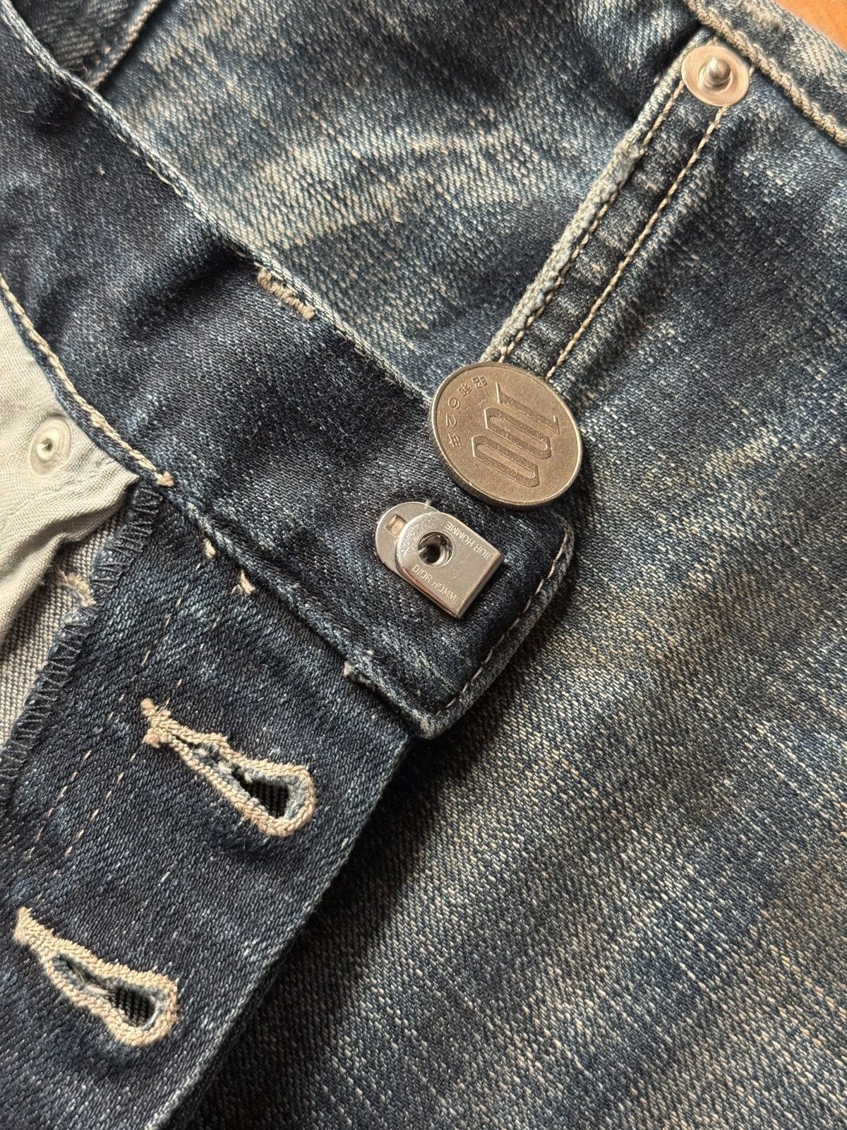 Dior × Hedi Slimane × Kris Van Assche TRADED Dior Homme SS09 Dirt Denim by Kris Van Assche Size US 29 - 6 Thumbnail