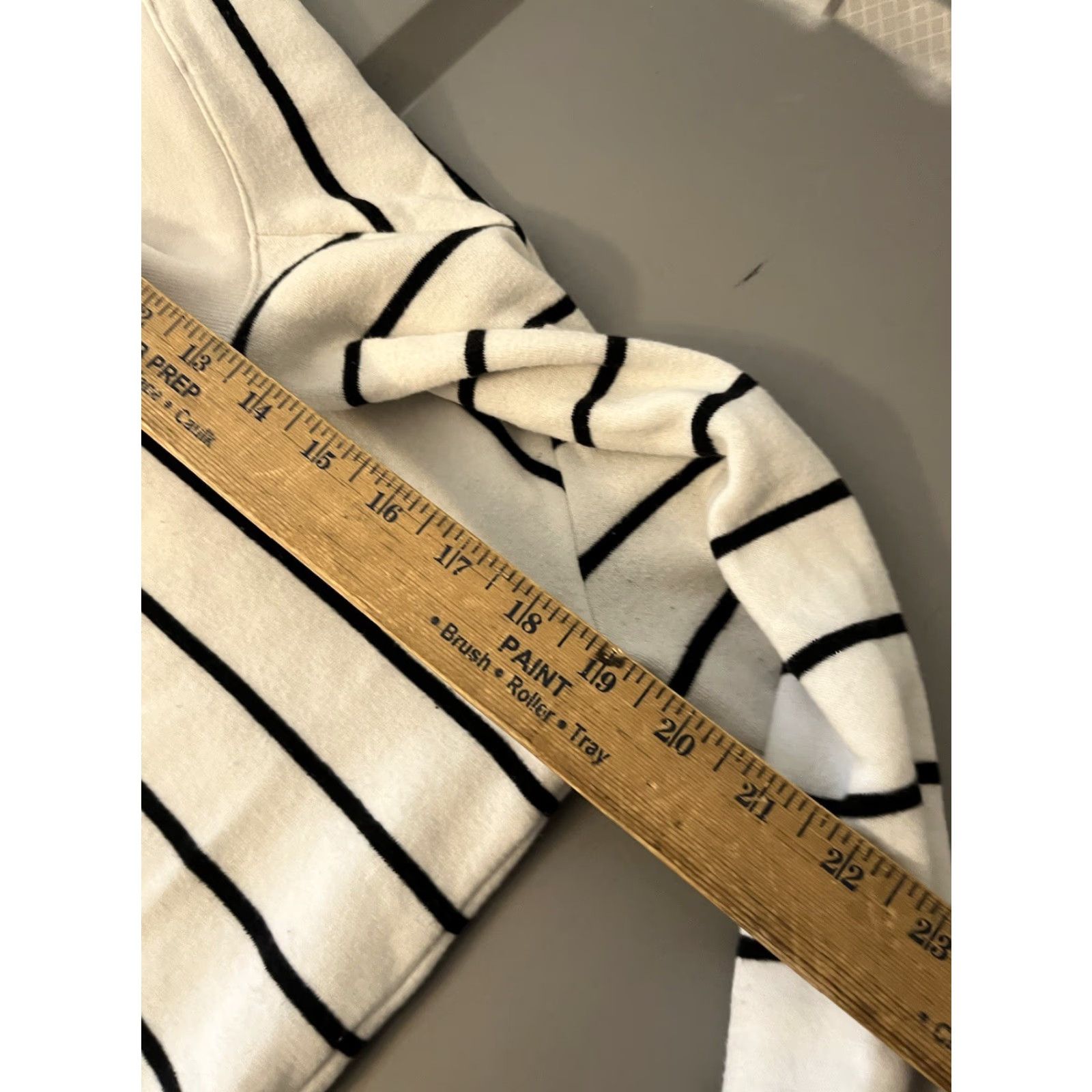 J.Crew VINTAGE J.CREW Striped Wide Button-Collar Tunic in Cloudspun Fleece Sweater XS Women Size XS / US 0-2 / IT 36-38 - 6 Thumbnail