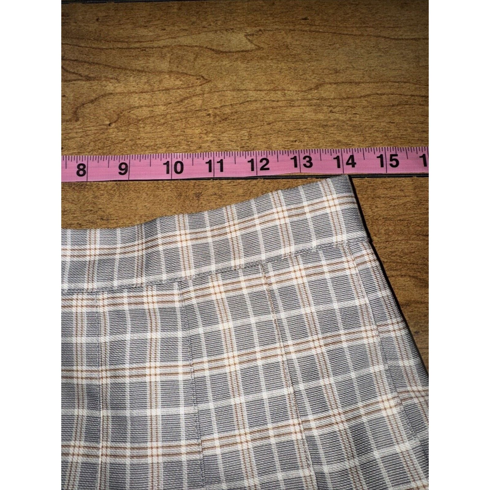 Public School × Vintage High Waisted Plaid Mini Skirt Size 28in Gray Size 28" / US 6 / IT 42 - 2 Thumbnail
