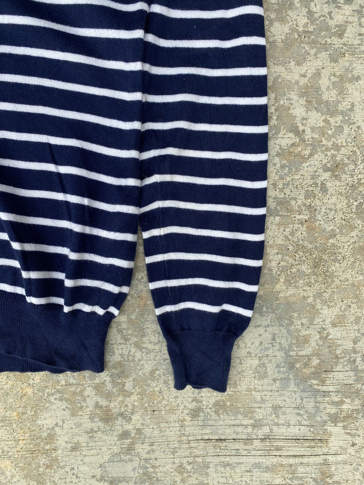 Ralph Lauren Ralph lauren blue striped cotton vneck sweater Size M / US 6-8 / IT 42-44 - 4 Thumbnail