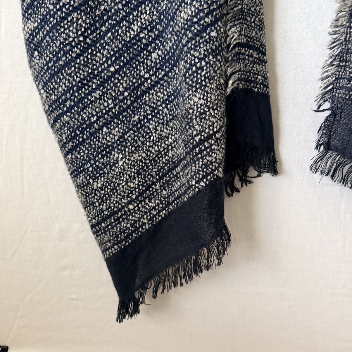 Free People Free People Hooded Poncho Fringe Hem Oversized Boho Cotton Size ONE SIZE - 11 Thumbnail