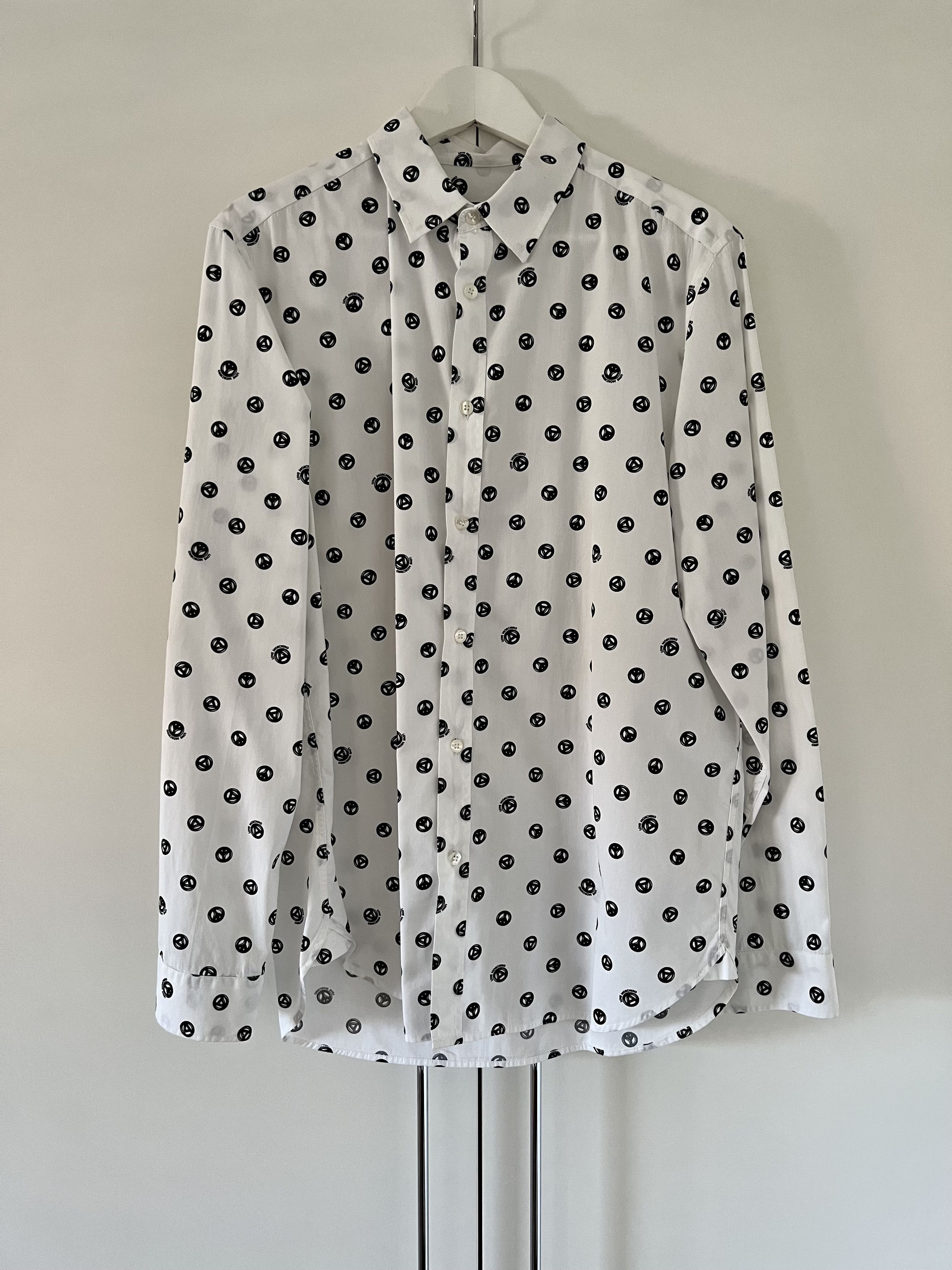 Love Moschino White Logo Print Shirt