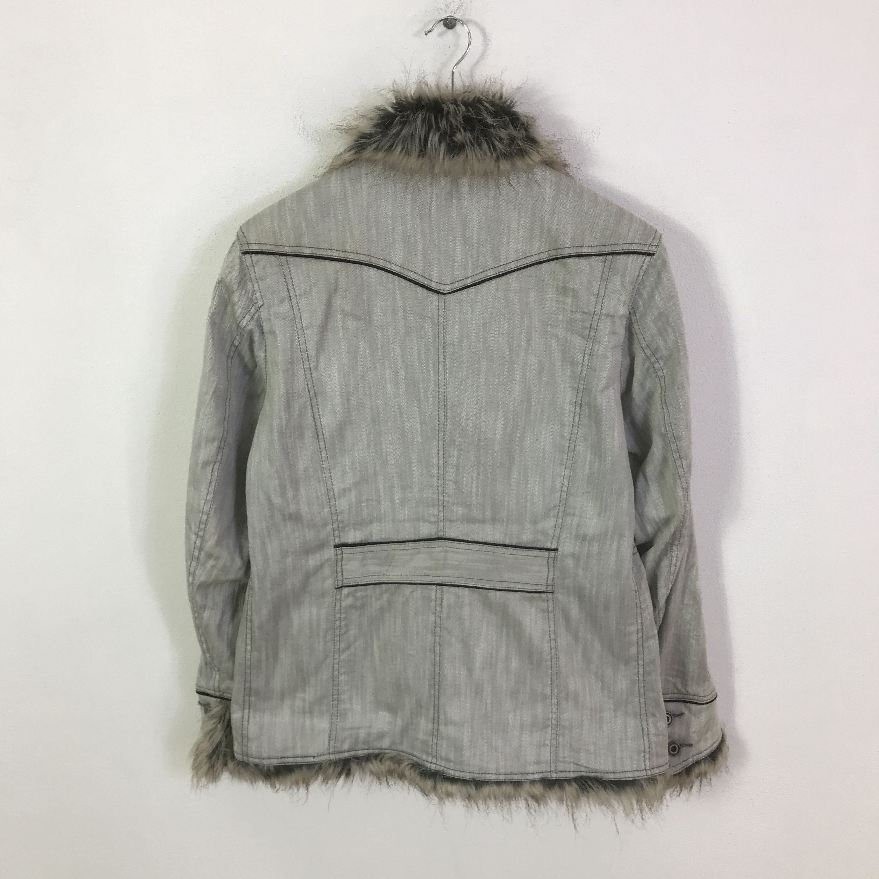 Japanese Brand hideaways Japanese Brand punk Fur Collar jacket K115B6 Size US M / EU 48-50 / 2 - 3 Thumbnail