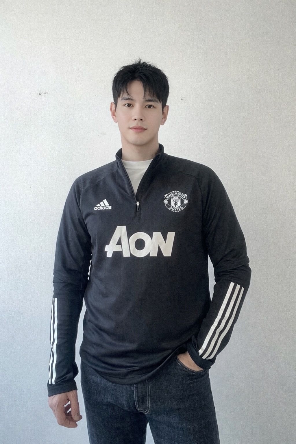Adidas Adidas Manchester United 20/21 Training Top Quarter Zip L Size US L / EU 52-54 / 3 - 2 Thumbnail