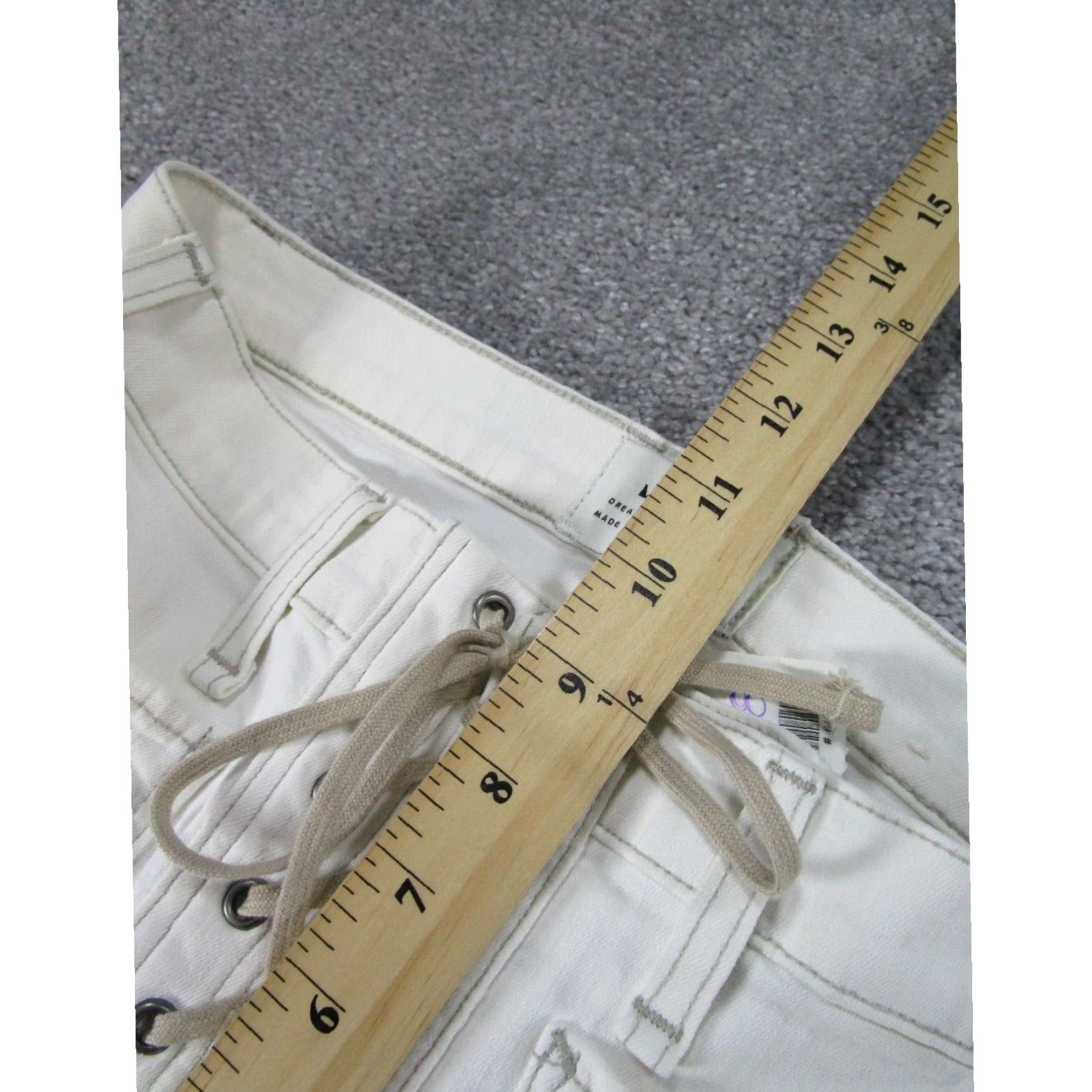 Denime Womens Mcguire Jeans Skinny White Stretch Denim 28 Extra Large XL Size 28" / US 6 / IT 42 - 7 Thumbnail