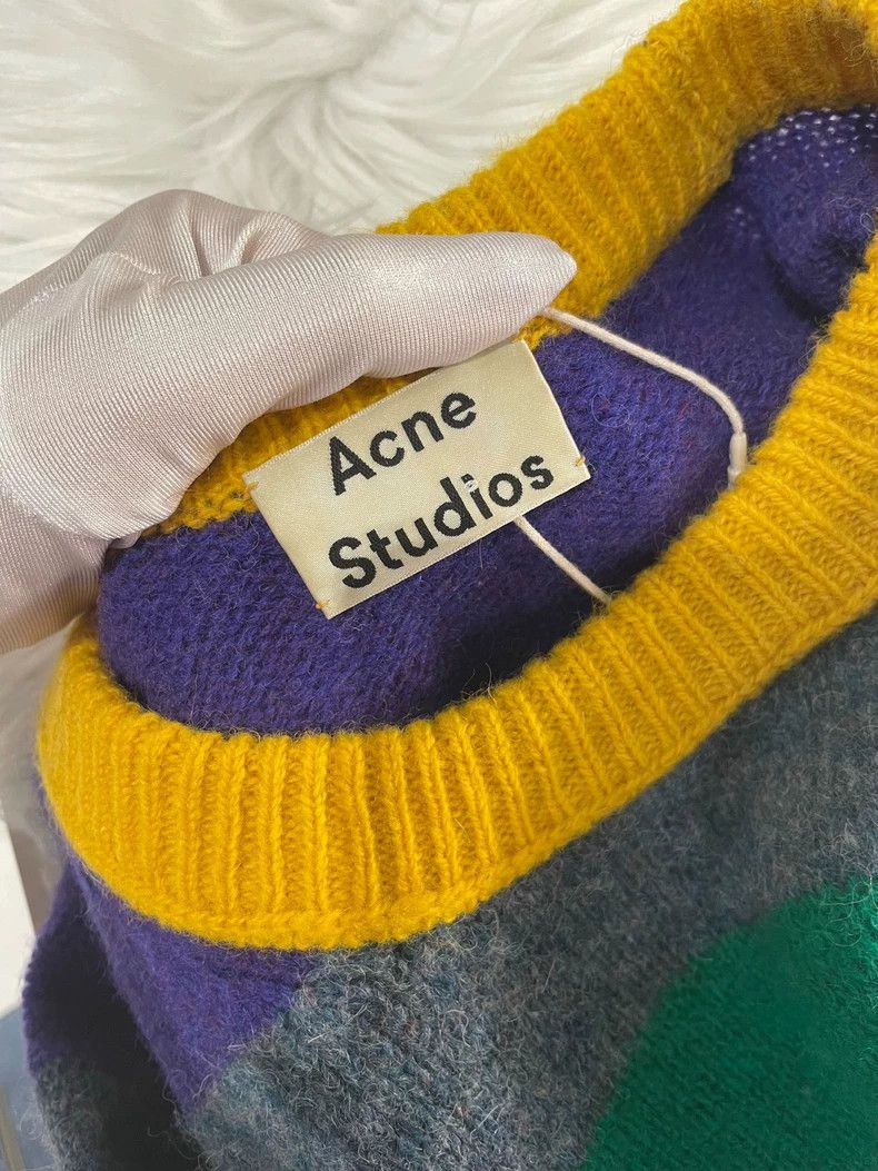 Acne Studios Acne Studios Genuine striped and patterned wool sweater Size US L / EU 52-54 / 3 - 6 Thumbnail