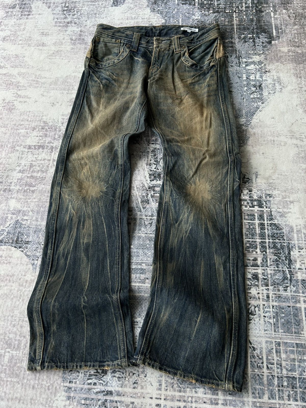 semanticdesign Super Flared Y2k Semantic Jeans Size US 31 - 1 Thumbnail