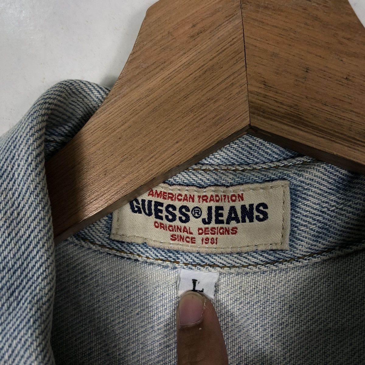 Guess 🔥90’s Cropped Biker Trucker Denim Jacket Guess USA AcidWash Size US L / EU 52-54 / 3 - 13 Thumbnail