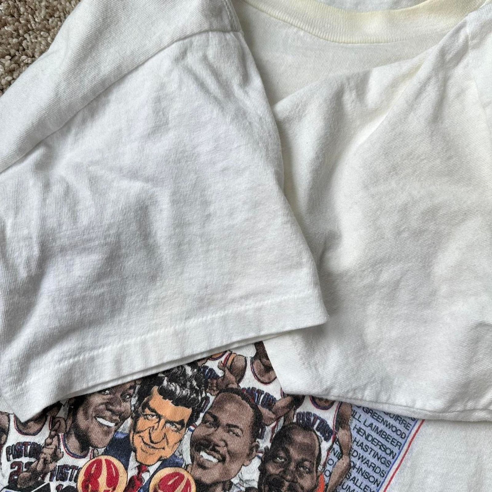 NBA × Salem Sportswear × Vintage Vintage 80s Detroit Pistons World Champs Salem Sports Shirt Size US M / EU 48-50 / 2 - 5 Thumbnail