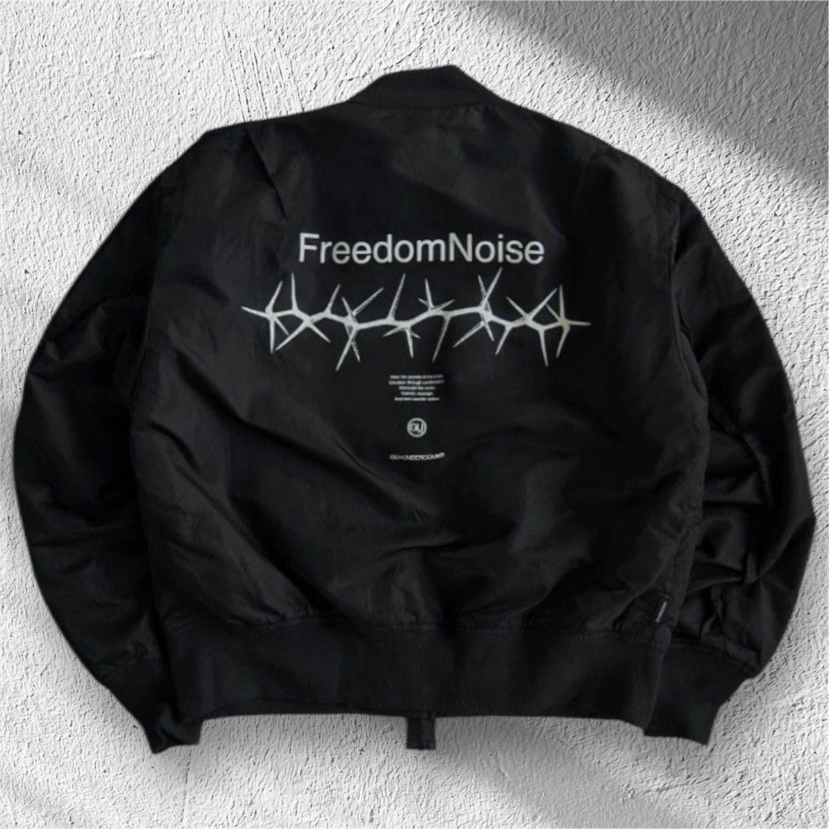 Freedom Noise MA-1 フライトジャケット ブラックGUとのコラボ Freedom Noise MA-1 フライトジャケット ブラックGUとのコラボ