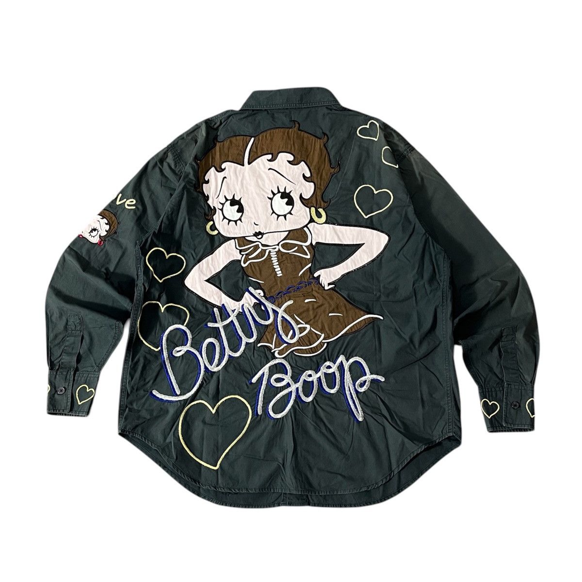 Cartoon Network Vintage Betty Boop Emboidery Long Shirt Size US L / EU 52-54 / 3 - 1 Thumbnail
