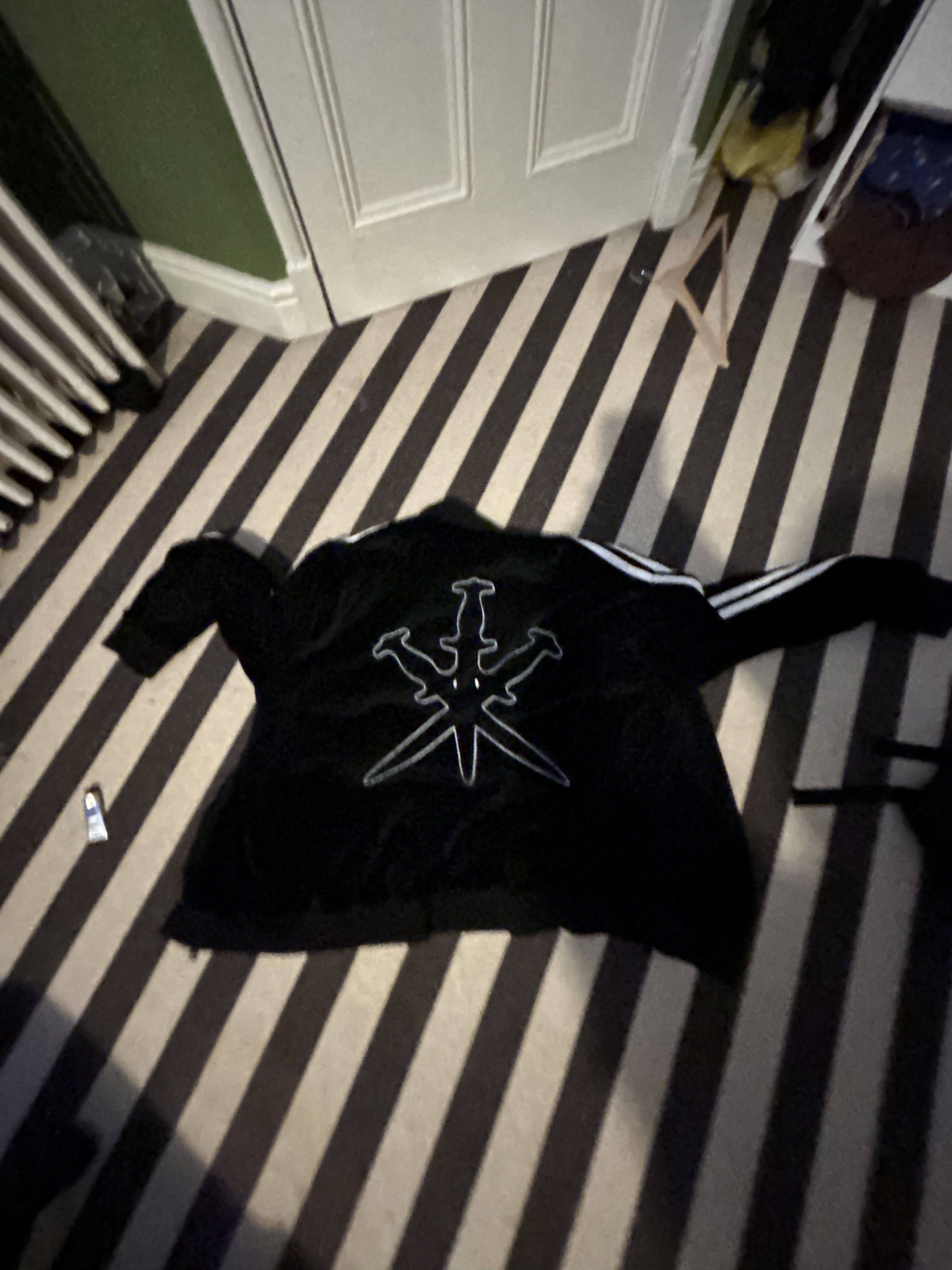 Unknown London UNKNOWN LONDON Black Velour Track Jacket Size US XL / EU 56 / 4 - 2 Thumbnail