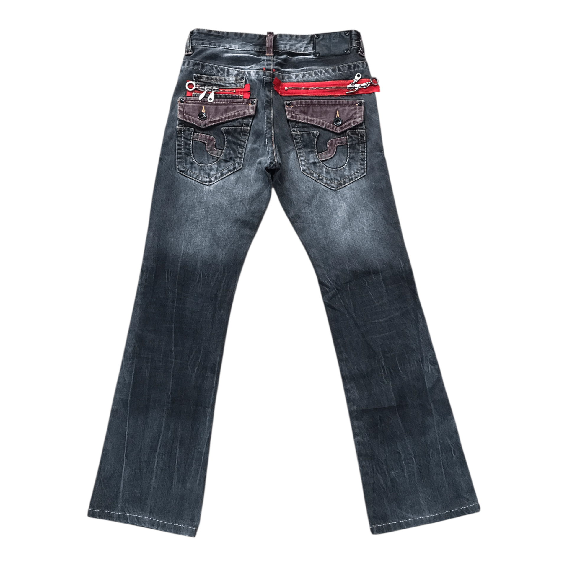 If Six Was Nine Semantic Design Flare Black Pant Size US 28 / EU 44 - 3 Thumbnail
