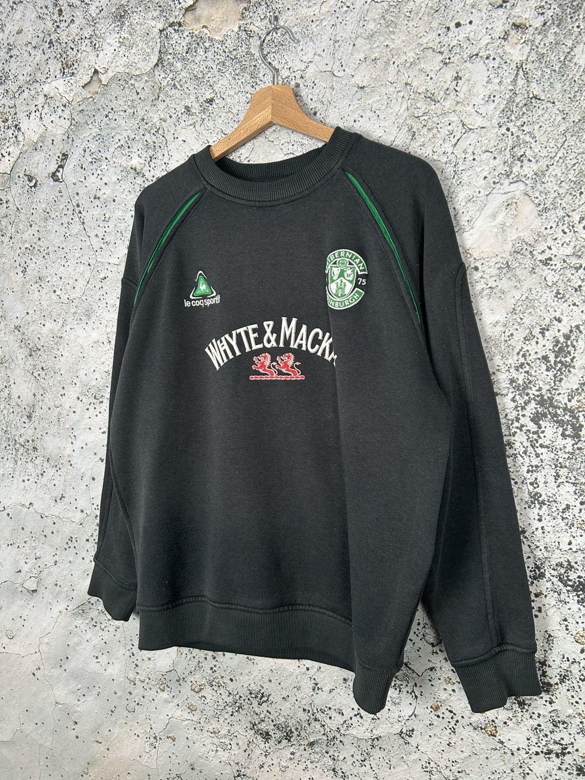 Le Coq Sportif Vintage Le Coq Sportif Hibernian Edinburgh Football Soccer Size US M / EU 48-50 / 2 - 2 Thumbnail