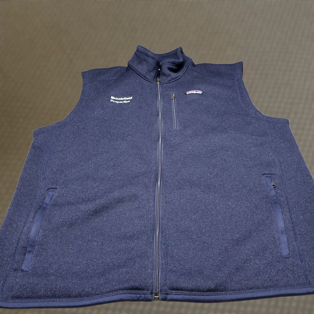 Patagonia Patagonia Better Sweater Vest Mens XXL Blue Full Zip Knit Fleece Hiking Outdoor Vest Size US XXL / EU 58 / 5 - 1 Thumbnail