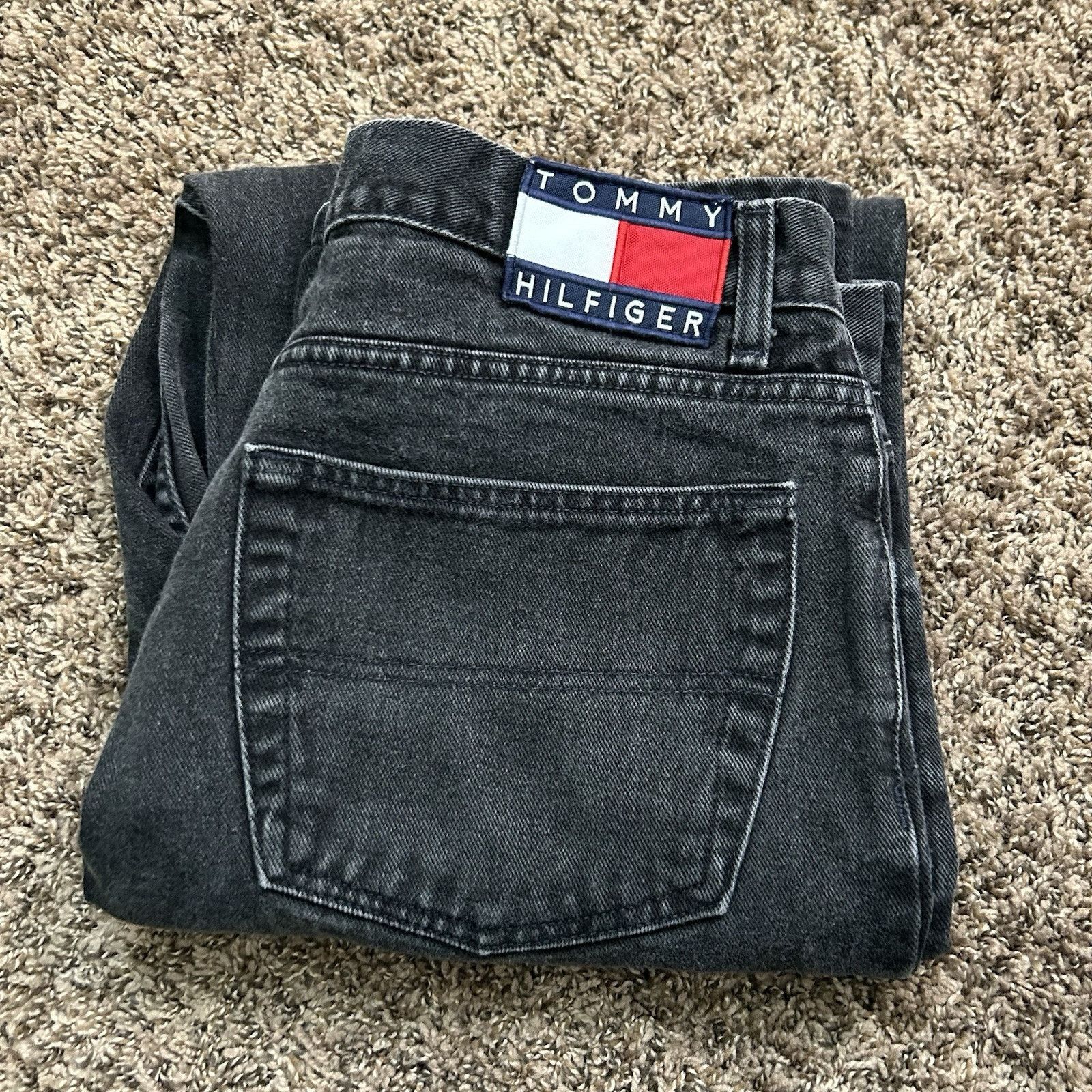Tommy Hilfiger Vintage Tommy Hilfiger Freedom W34 L34 Black 100% Cotton 90s Size US 34 / EU 50 - 13 Thumbnail