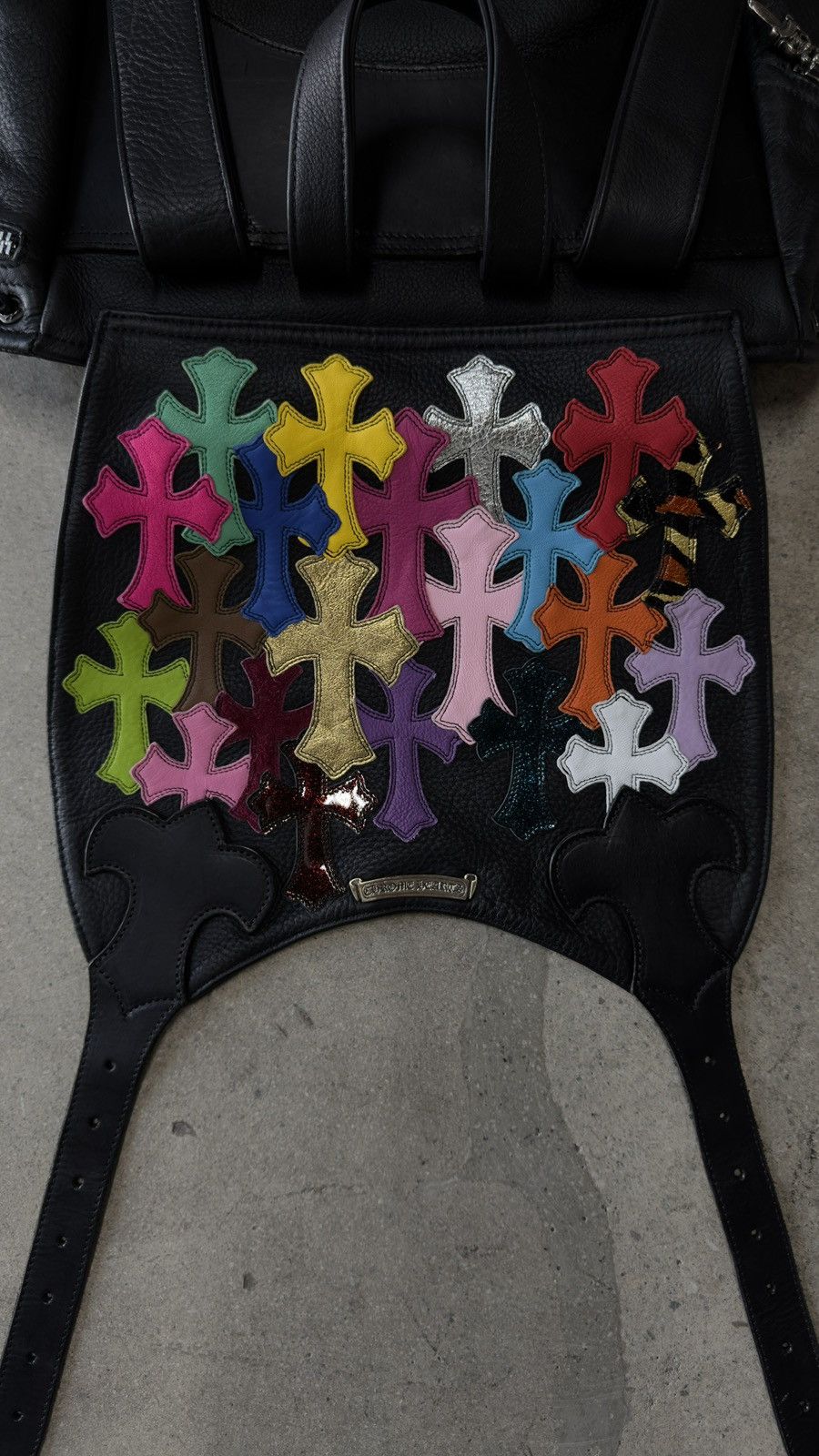 Chrome Hearts SUPER RARE!!!Chrome Hearts Multicolor Cross Patch Backpack Size ONE SIZE - 4 Thumbnail