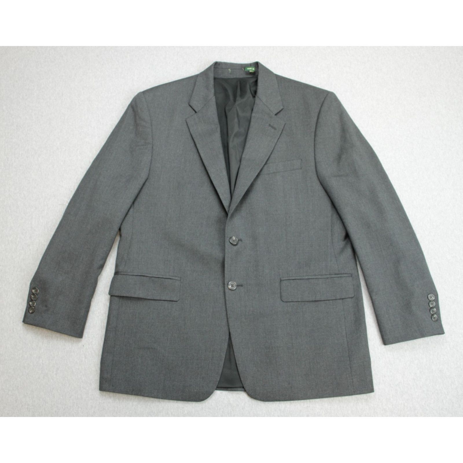 Lauren Ralph Lauren Lauren Ralph Lauren Blazer Mens 42R Gray 100% Wool 2 Button Size 42R - 2 Thumbnail