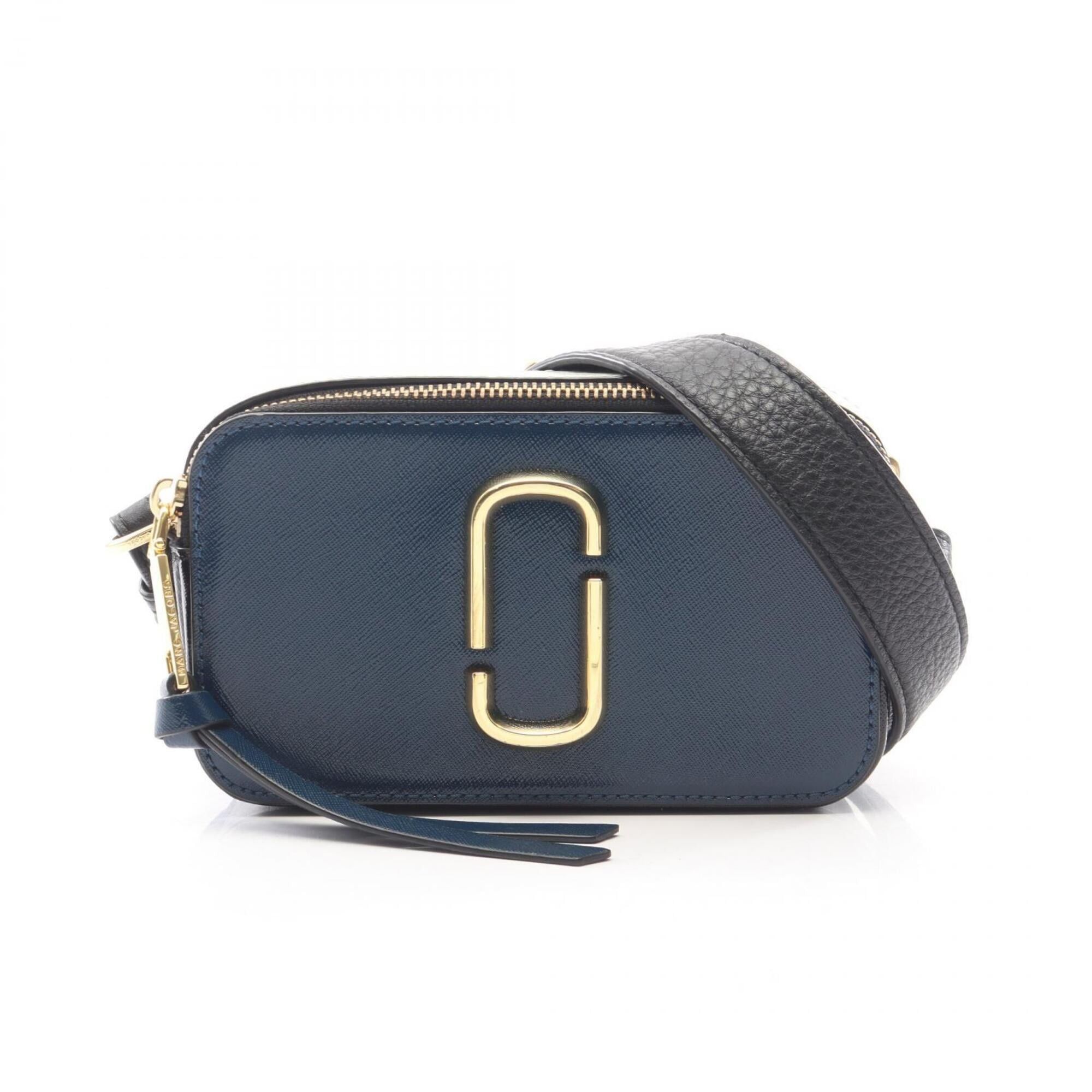 Marc Jacobs Marc Jacobs Snapshot Shoulder Bag/Handbag, Leather, Women's, Navy, Black, Gray Size ONE SIZE - 1 Thumbnail