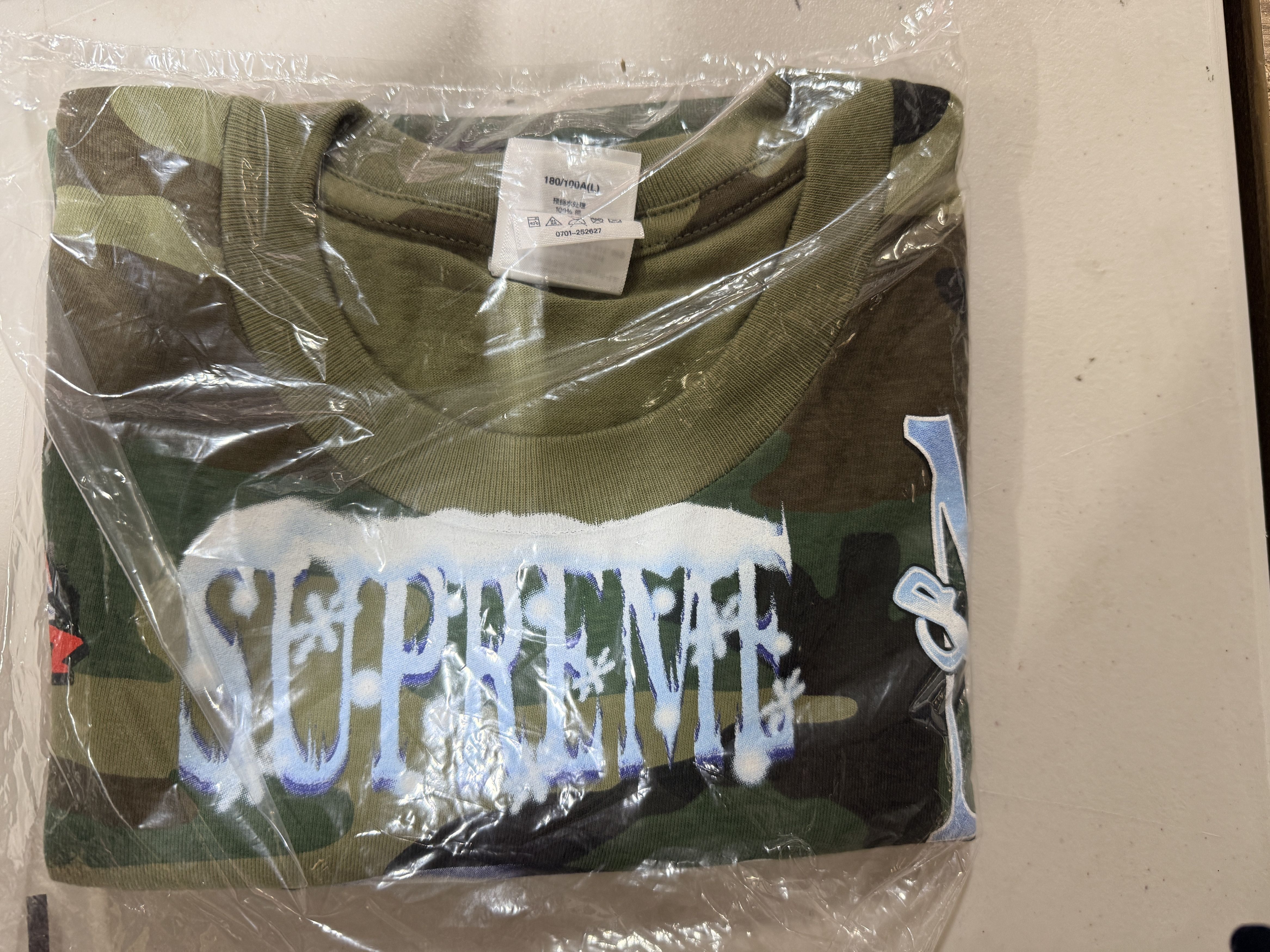 Supreme Supreme Flash Tee Woodland Camo Size L Size US L / EU 52-54 / 3 - 3 Thumbnail
