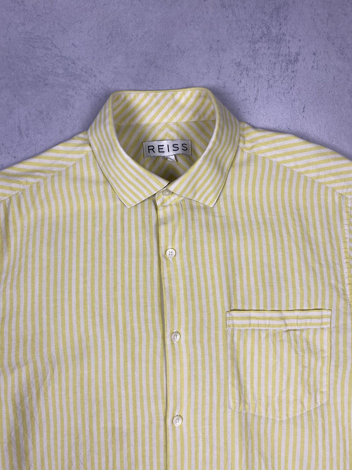 Reiss Reiss Stripped Luxury Short Sleeve button up shirt Size US L / EU 52-54 / 3 - 5 Thumbnail