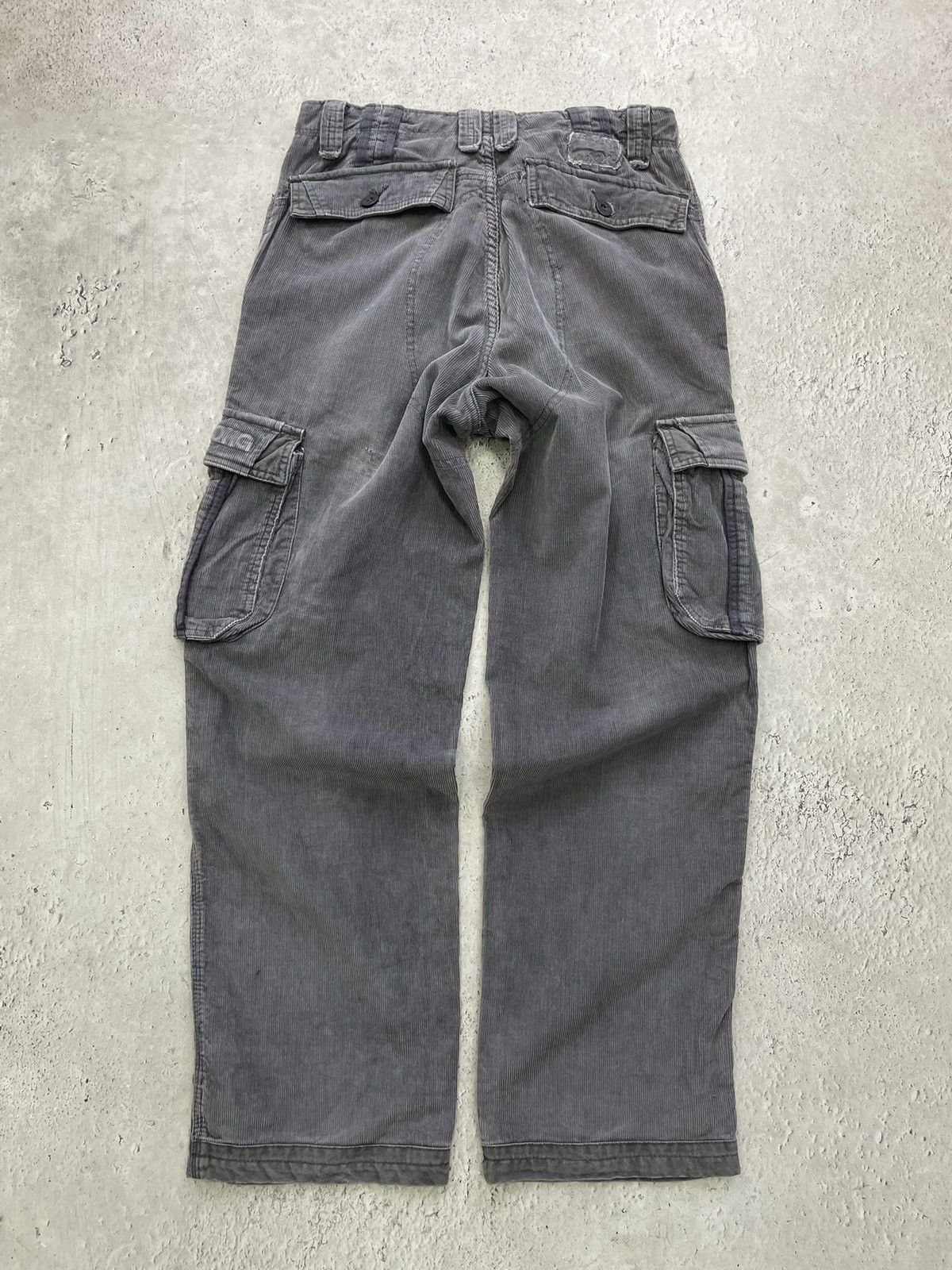 Billabong Velvet surf Billabong Gray Corduroy Cargo Pants Y2K Skater Size US 30 / EU 46 - 11 Thumbnail