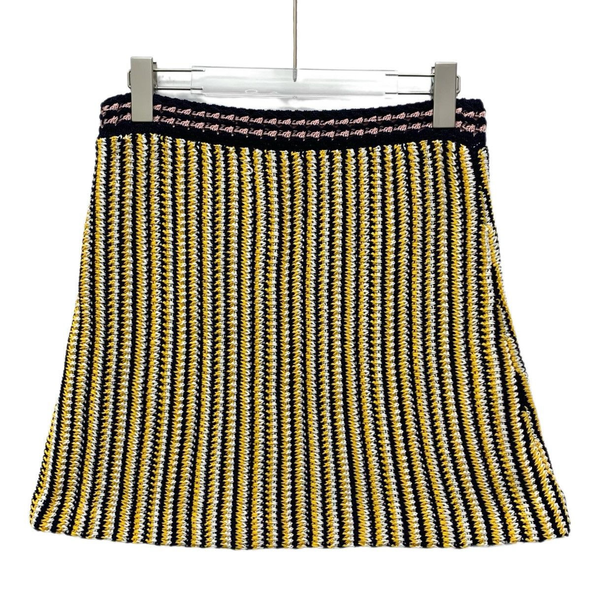 Miu Miu Miu Miu Colorblocked Striped Cotton Knit Halter Skirt Size 27" / US 4 / IT 40 - 2 Thumbnail