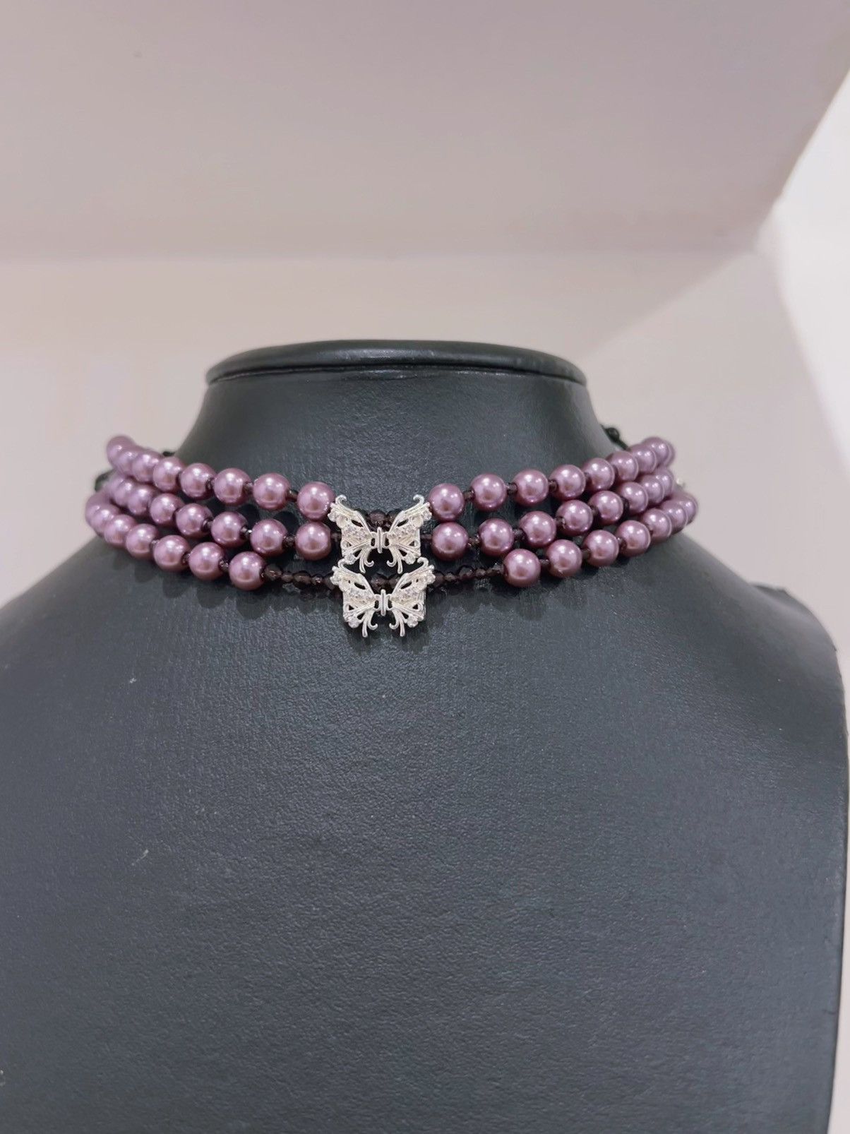 Japanese Brand Purple butterfly imitation pearl set 🔮🦋 Size ONE SIZE - 12 Thumbnail