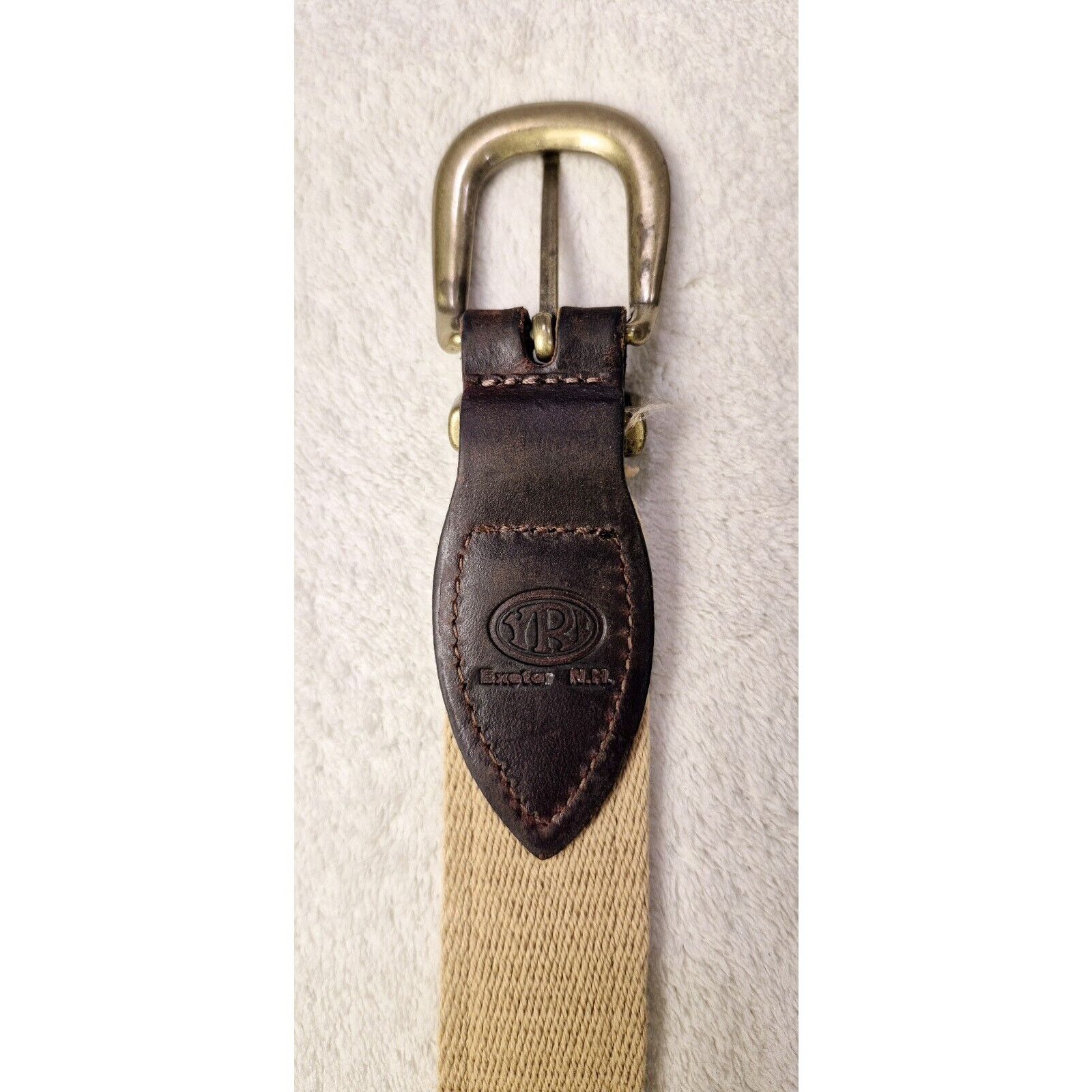 &Daughter YRI PGA Golf Embroidered Canvas & Leathe Belt Size 38/95 Size 38 - 4 Thumbnail