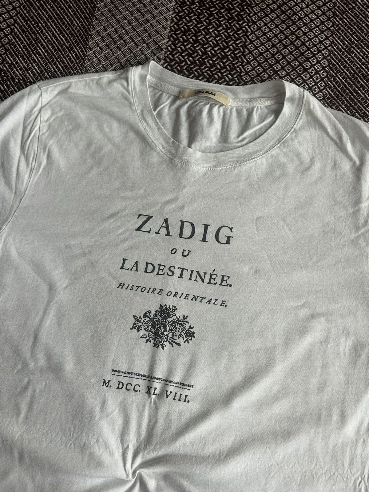 Zadig & Voltaire Zadig & Voltaire White T-Shirt Men’s Luxury Item Rare Size L Size US L / EU 52-54 / 3 - 3 Thumbnail