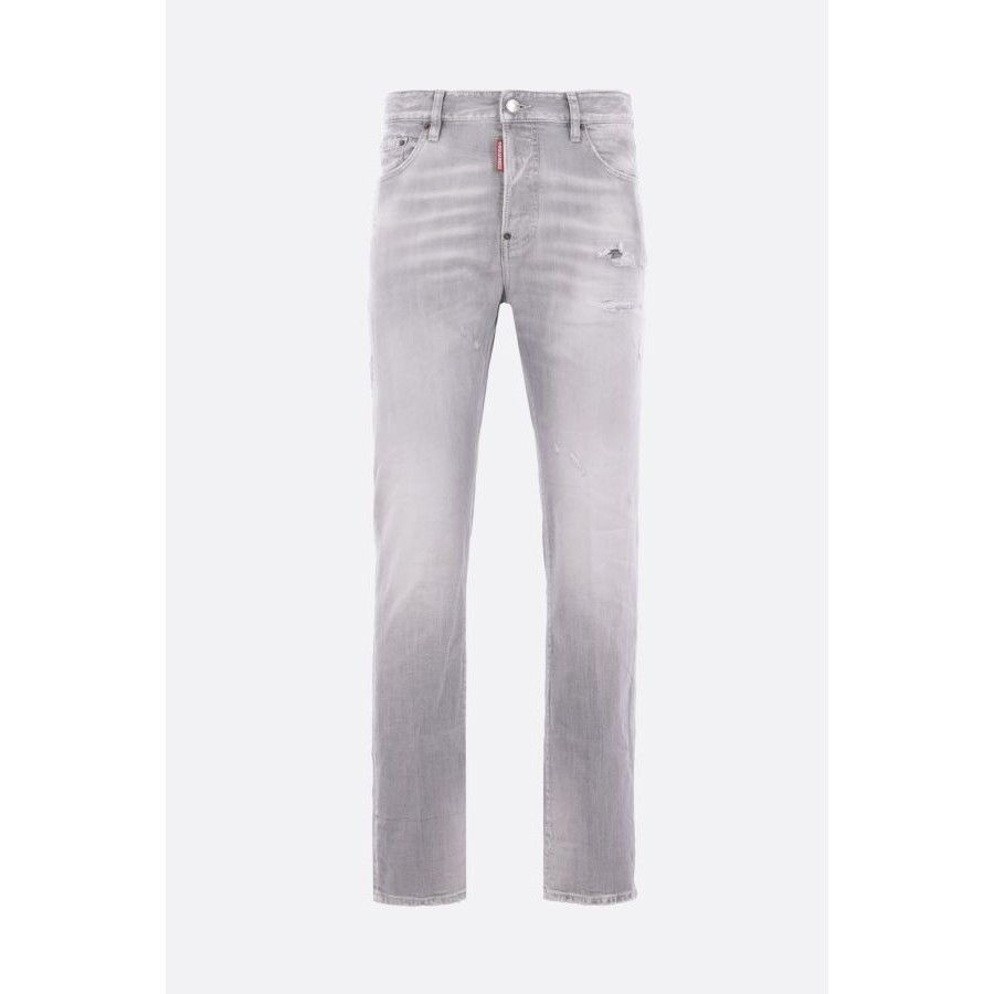 Dsquared2 DSQUARED2 642 Grey Distressed Denim Jeans New & Authentic (M Size US 36 / EU 52 - 1 Thumbnail