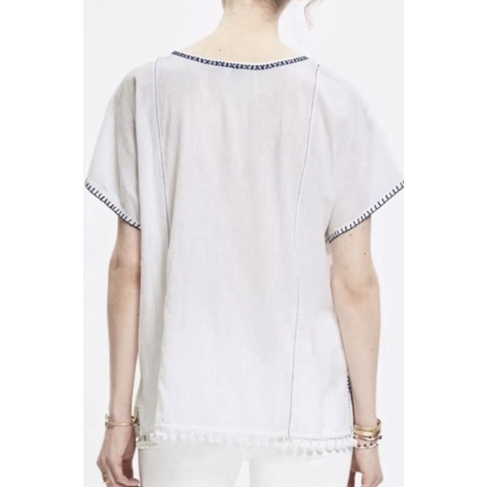 Madewell Madewell Boho cotton hippie embroidered top shirt xs Size XS / US 0-2 / IT 36-38 - 2 Thumbnail