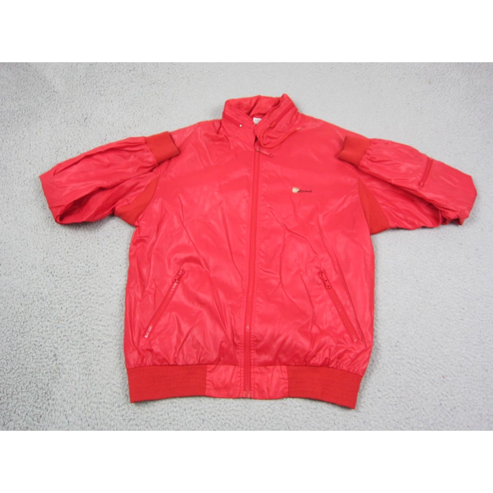 Izod VINTAGE Izod Jacket Mens M Red Bomber Full Zip Nylon 90s Oakwood Golf Front Logo Casual Mens Size US M / EU 48-50 / 2 - 2 Thumbnail